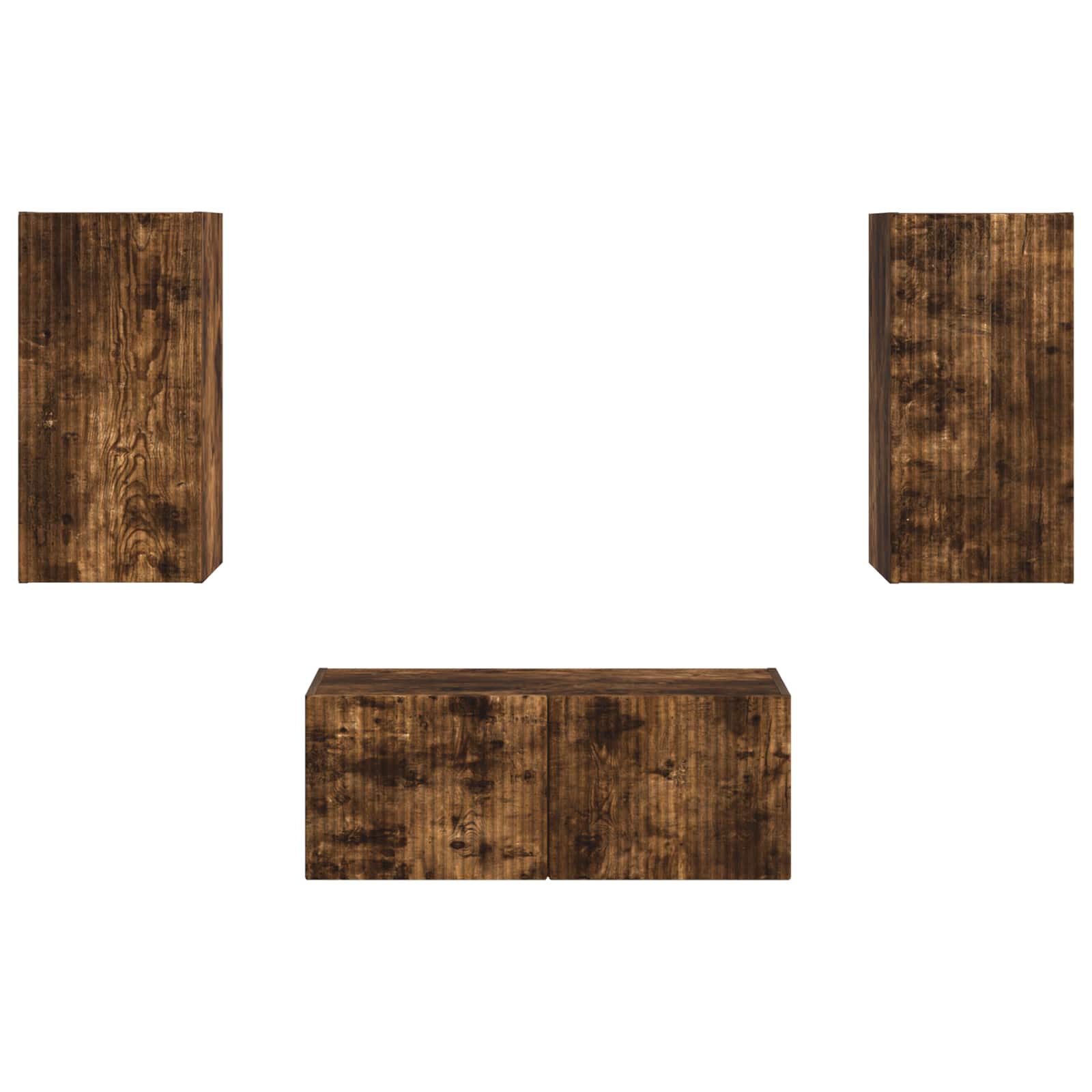 Ensemble meuble TV 2 pcs Chêne fumé Bois d'ingénierie - XIOS