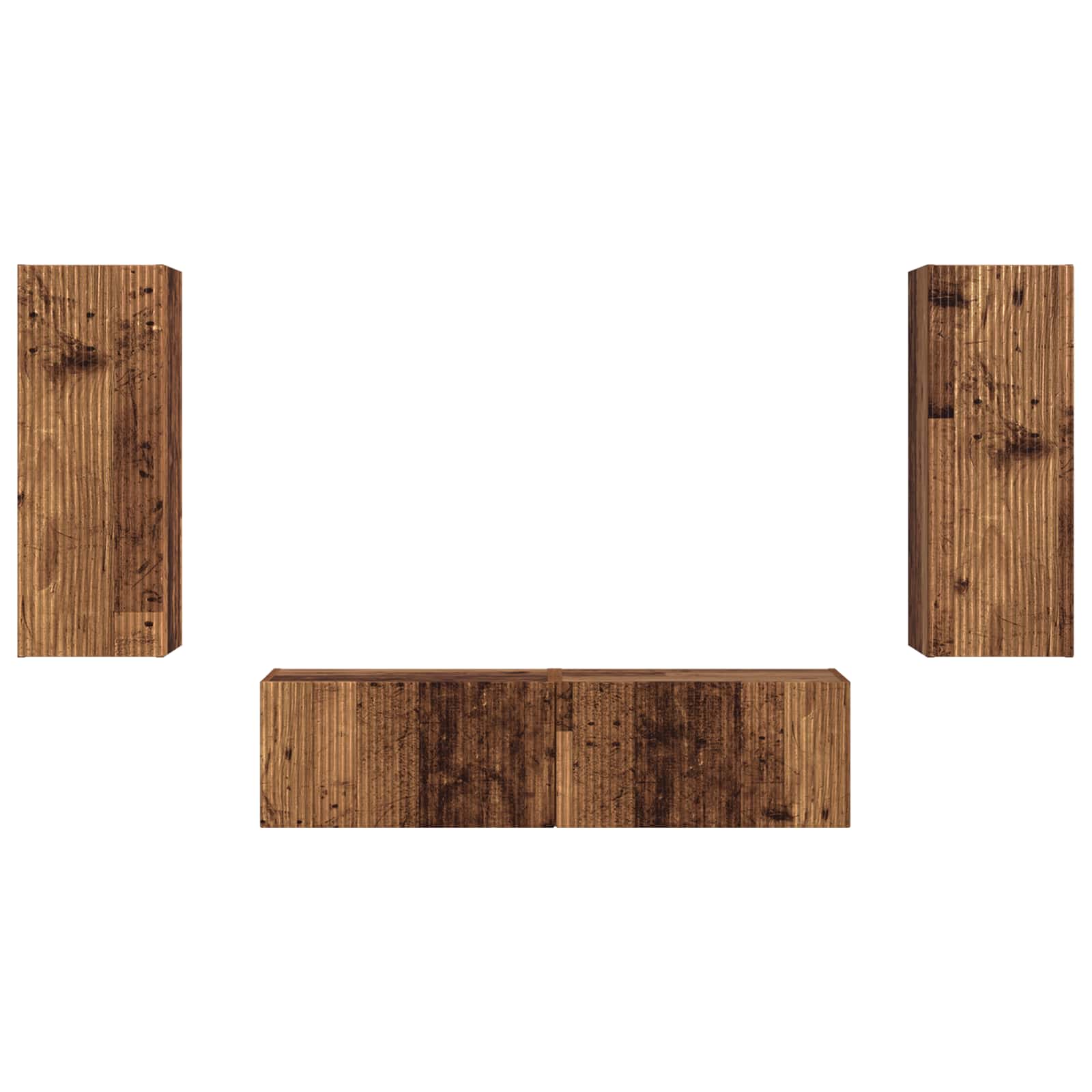 Ensemble meuble TV 2 pcs Bois ancien Bois d'ingénierie - XIOS
