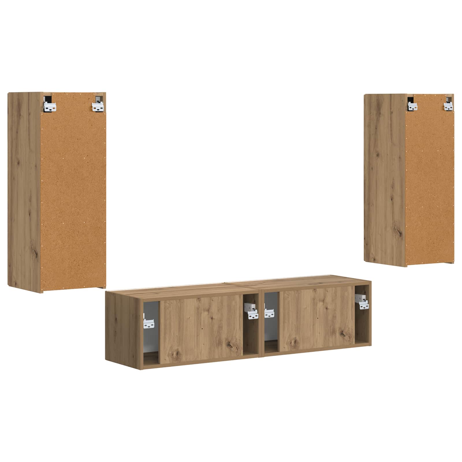 Ensemble meuble TV 2 pcs Chêne artisanal Bois d'ingénierie - XIOS