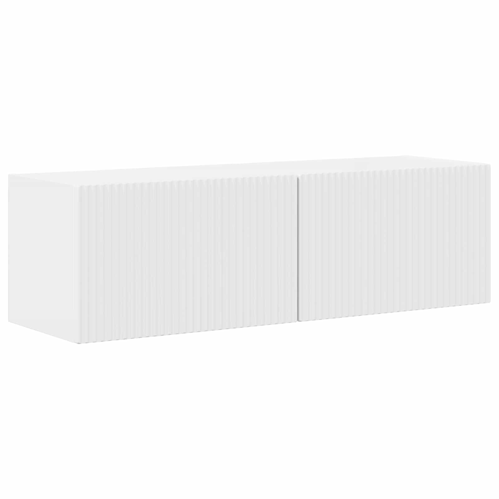 Ensemble meuble TV 3 pc Blanc brillant Bois d'ingénierie