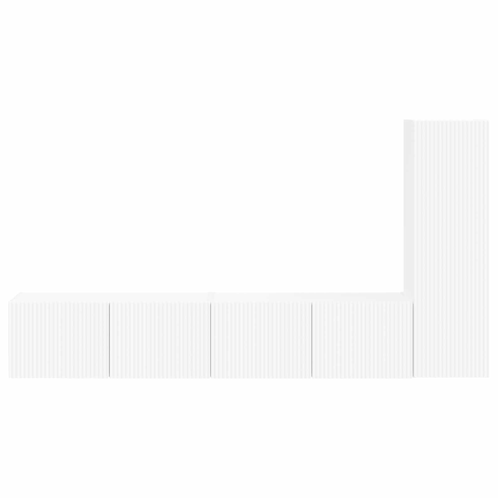 Ensemble meuble TV 3 pc Blanc Bois d'ingénierie