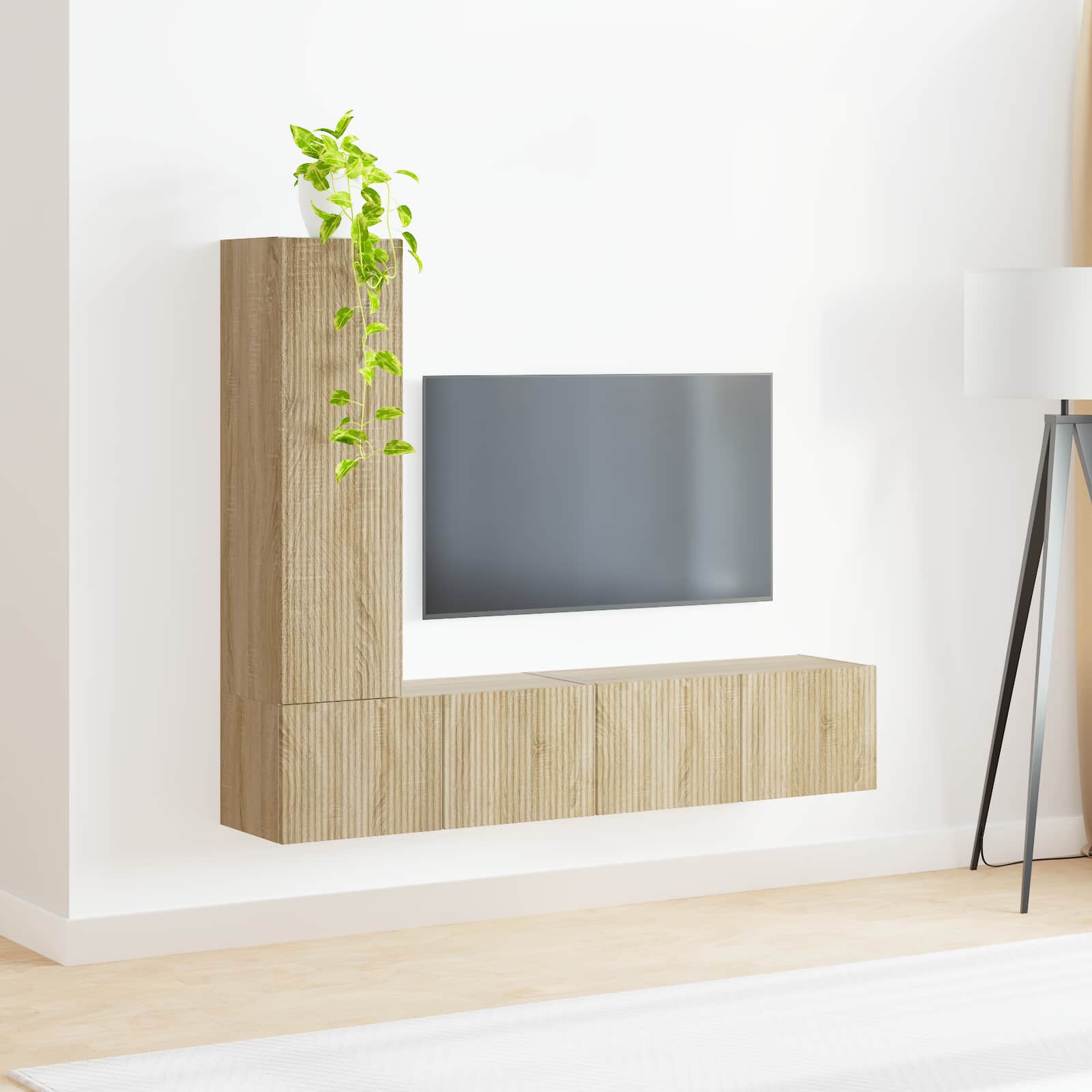 Ensemble meuble TV 3 pcs Chêne Sonoma Bois d'ingénierie