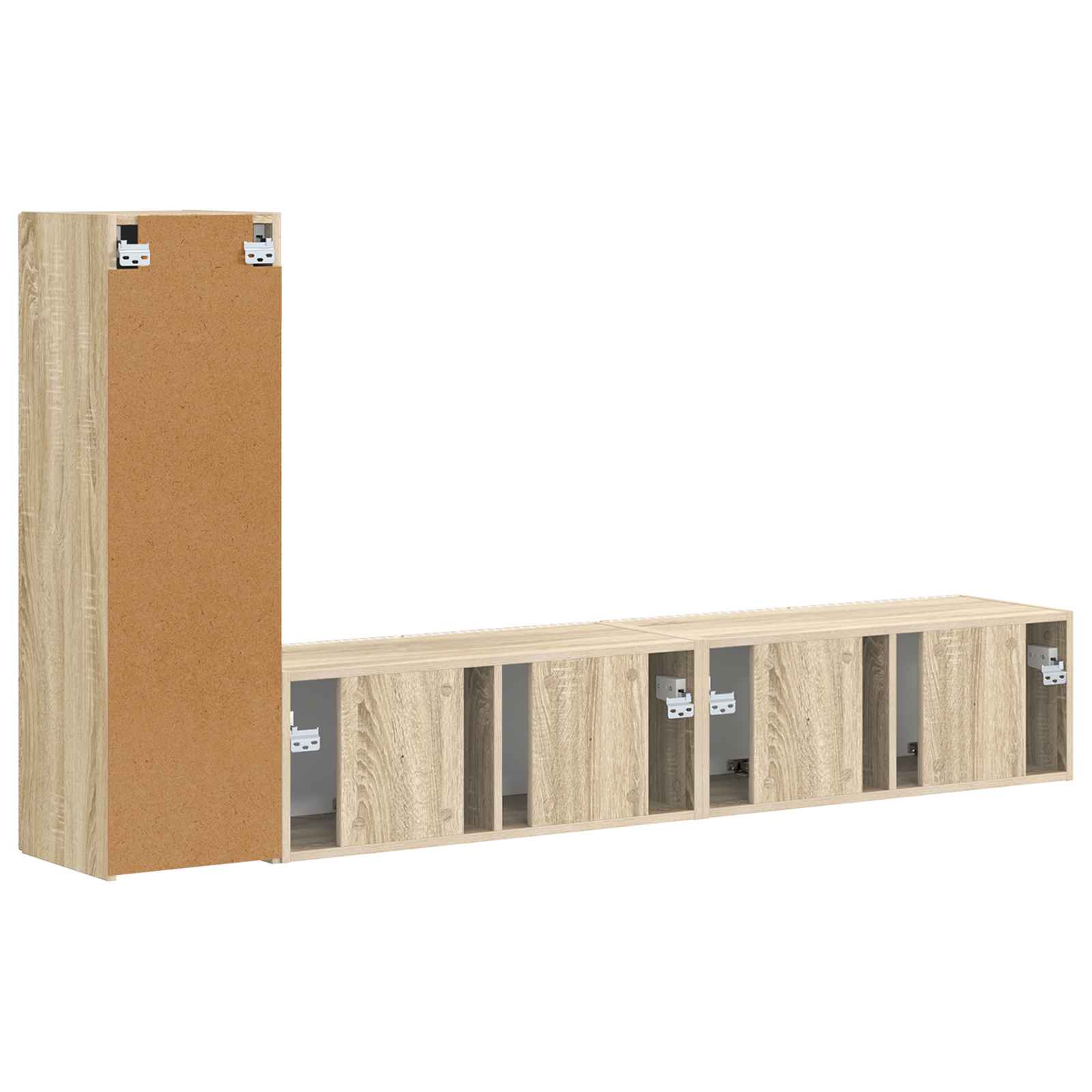 Ensemble meuble TV 3 pcs Chêne Sonoma Bois d'ingénierie