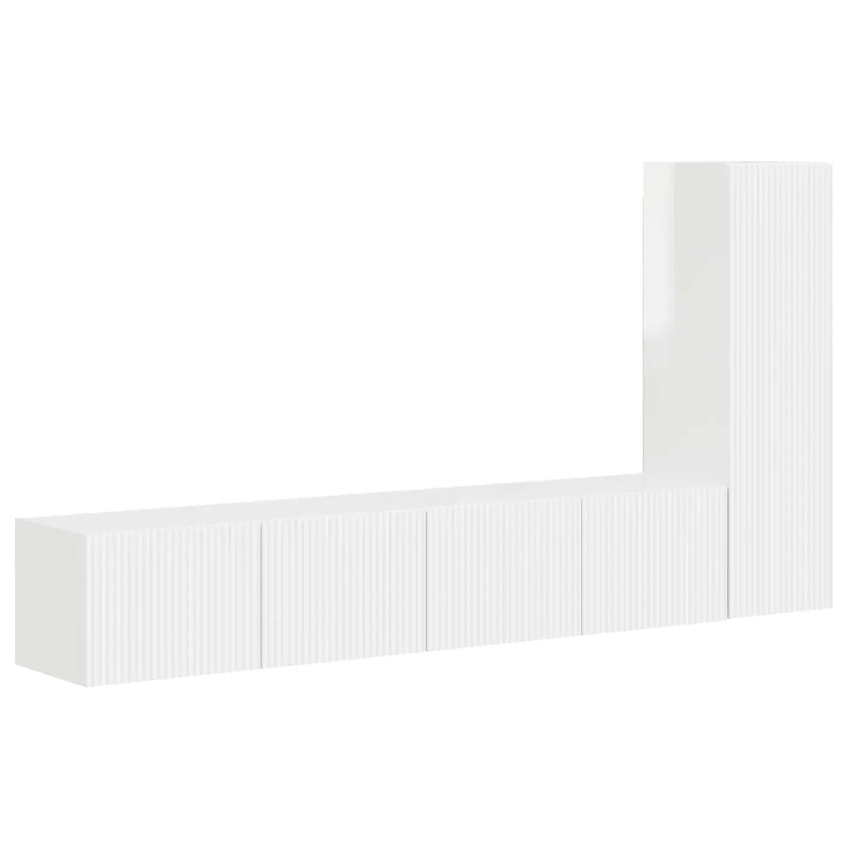Ensemble meuble TV 3 pc Blanc brillant Bois d’ingénierie - XIOS