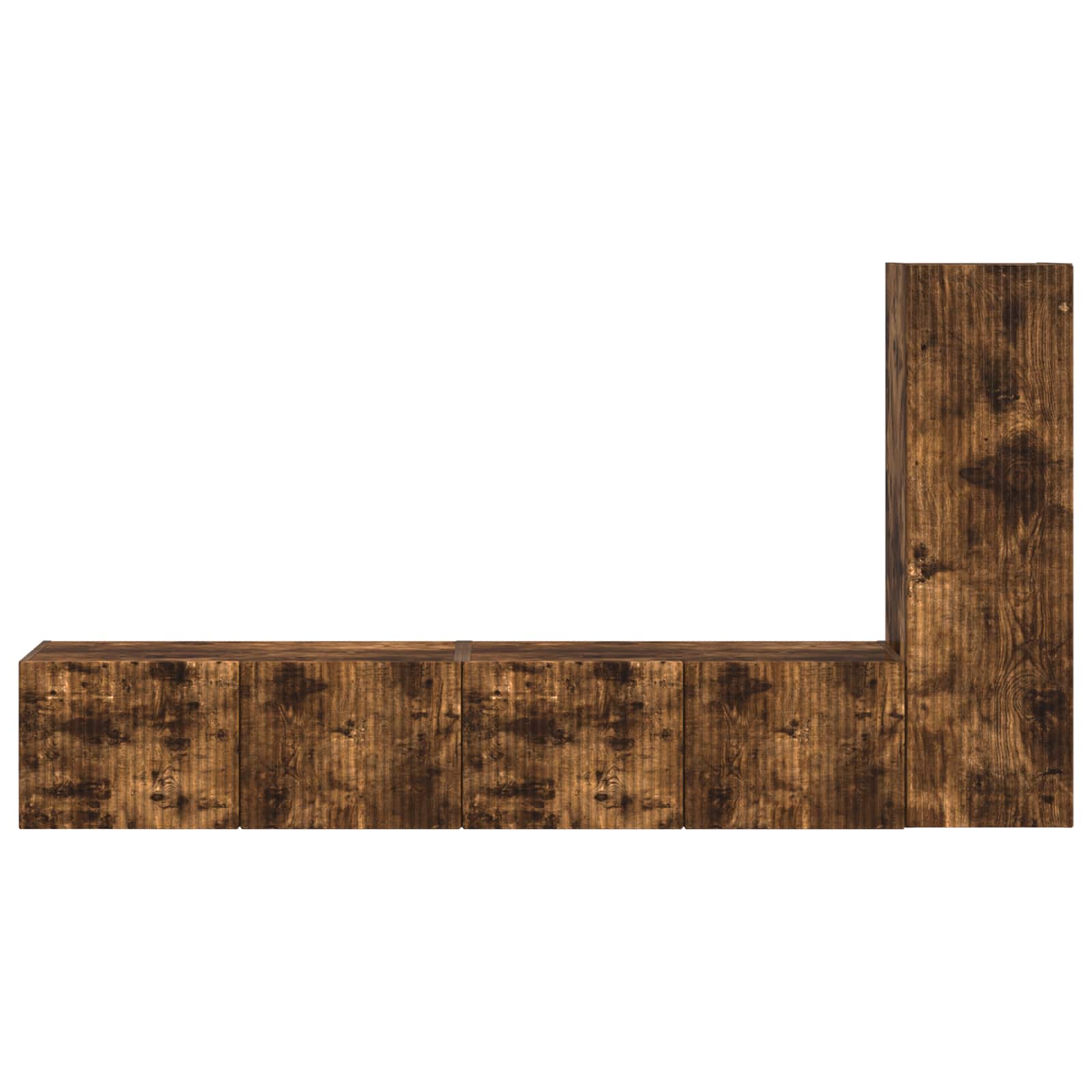 Ensemble meuble TV 3 pcs Chêne fumé Bois d'ingénierie - XIOS