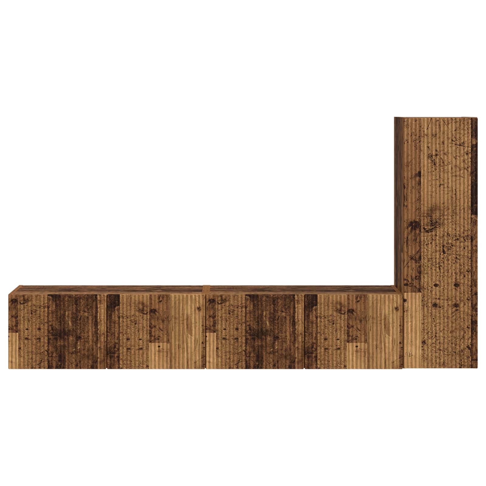 Ensemble meuble TV 3 pcs Bois ancien Bois d'ingénierie - XIOS