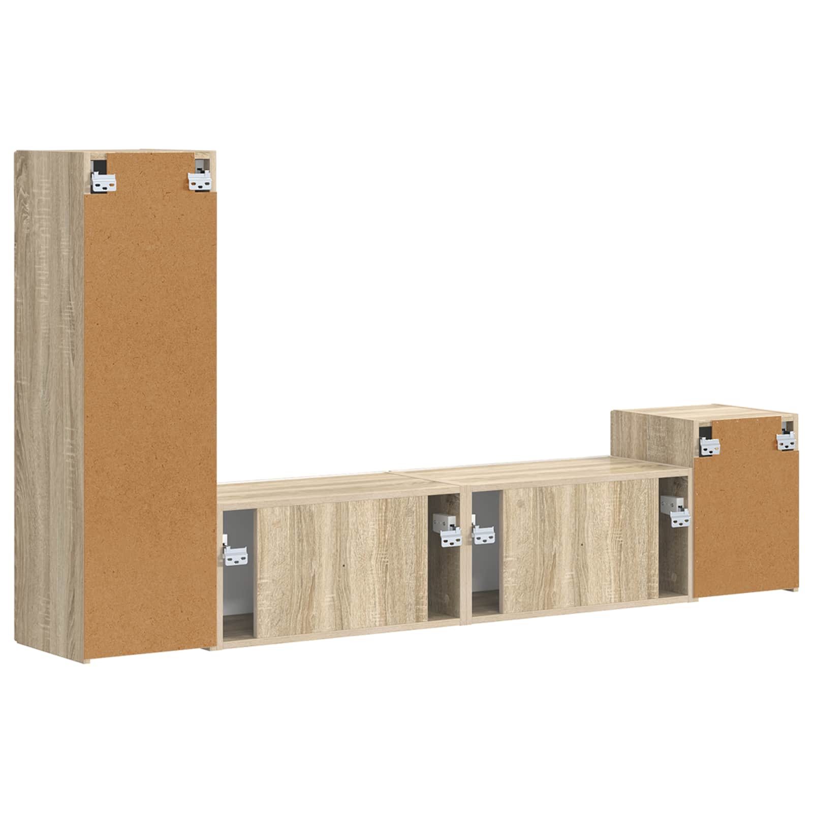 Ensemble meuble TV 4 pcs Chêne Sonoma Bois d'ingénierie - XIOS