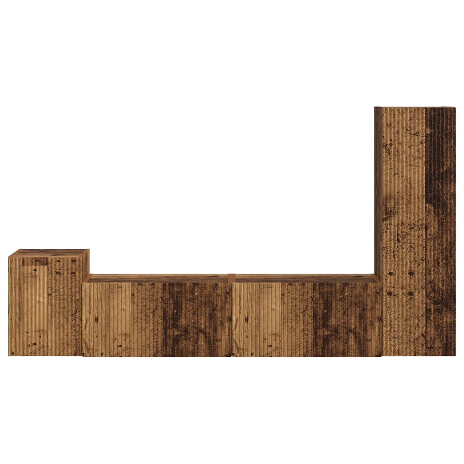 Ensemble meuble TV 4 pcs Bois ancien Bois d'ingénierie - XIOS
