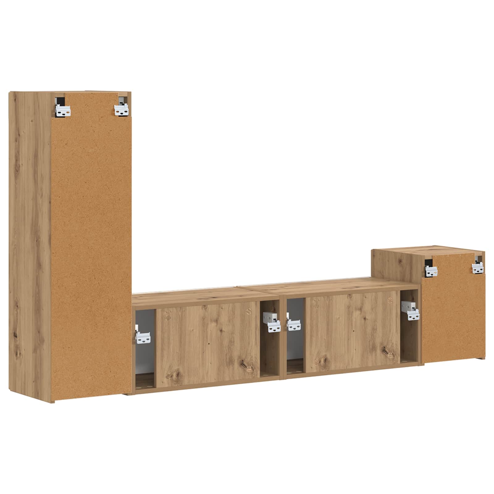 Ensemble meuble TV 4 pcs Chêne artisanal Bois d'ingénierie - XIOS