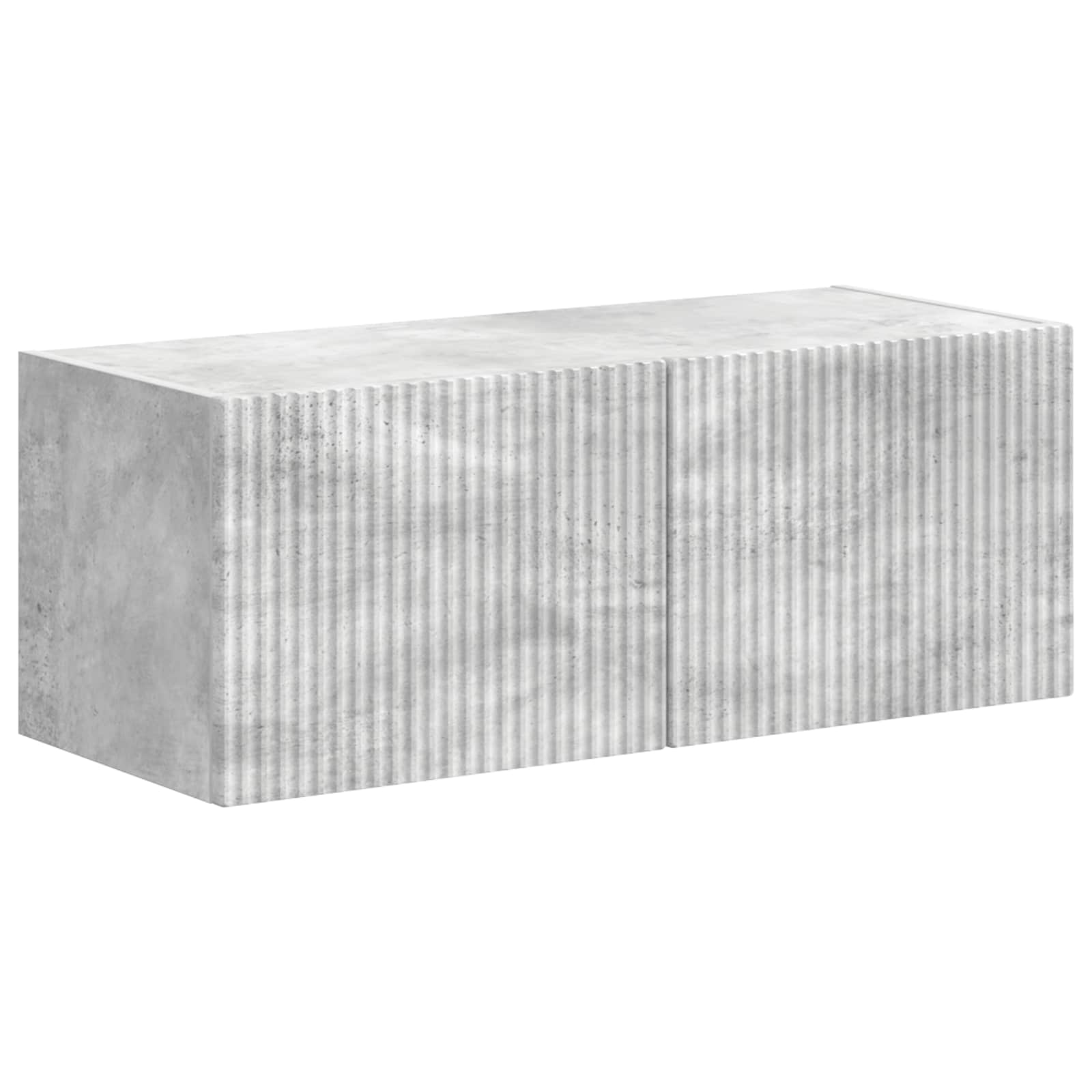 Ensemble meuble TV 4 pcs Gris béton Bois d'ingénierie - XIOS