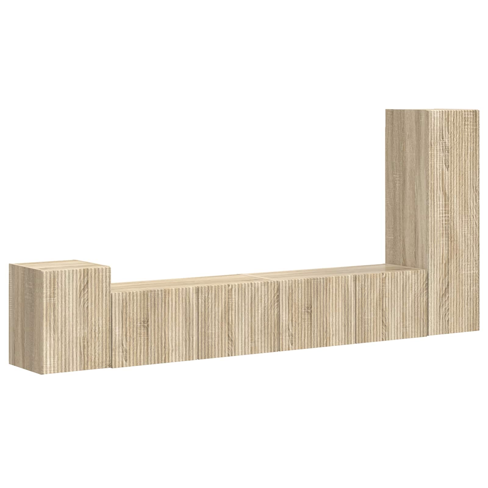 Ensemble meuble TV 3 pcs Chêne Sonoma Bois d'ingénierie - XIOS