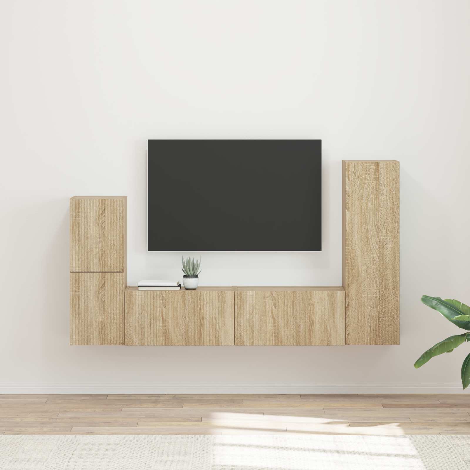 Ensemble meuble TV 4 pcs Chêne Sonoma Bois d'ingénierie - XIOS