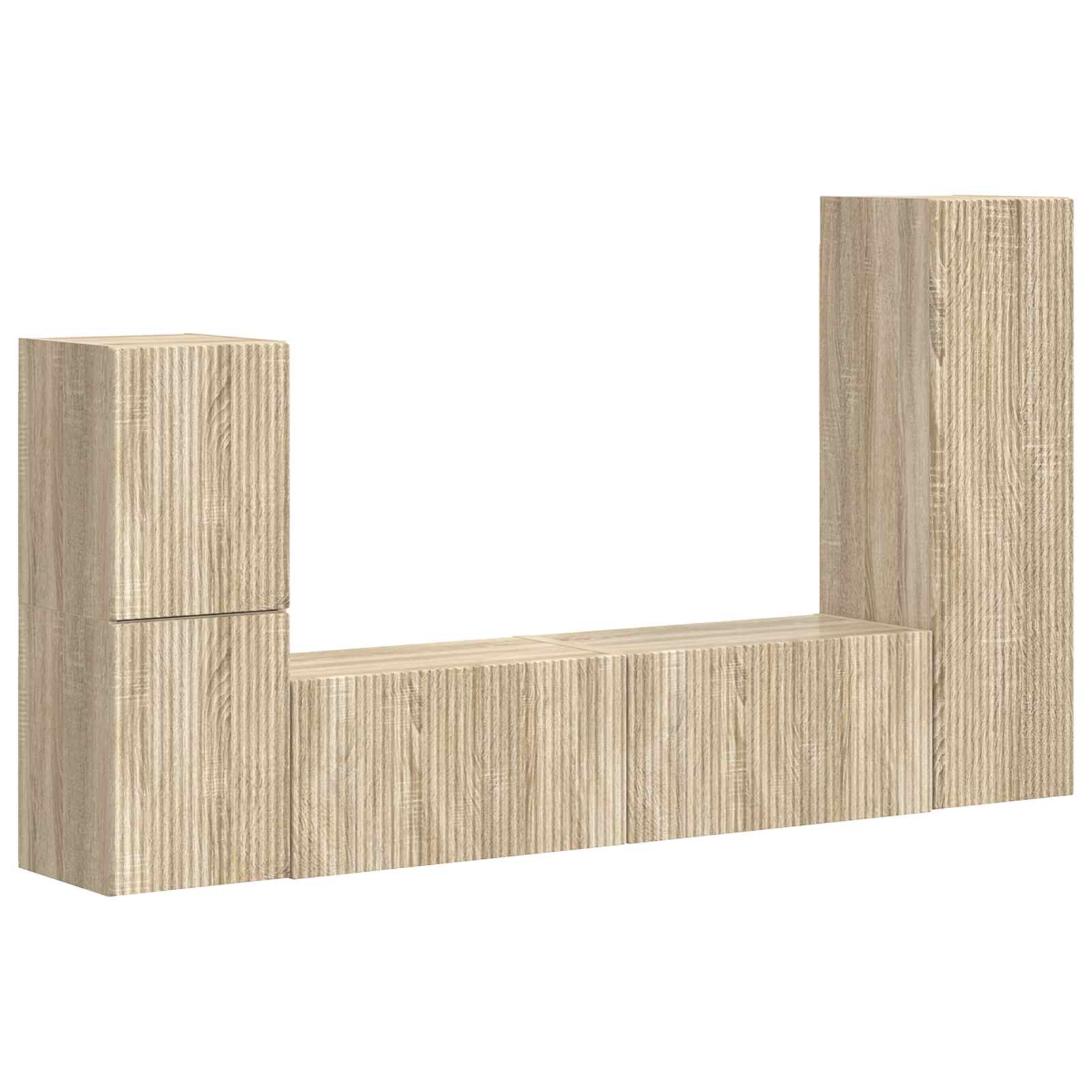 Ensemble meuble TV 4 pcs Chêne Sonoma Bois d'ingénierie - XIOS