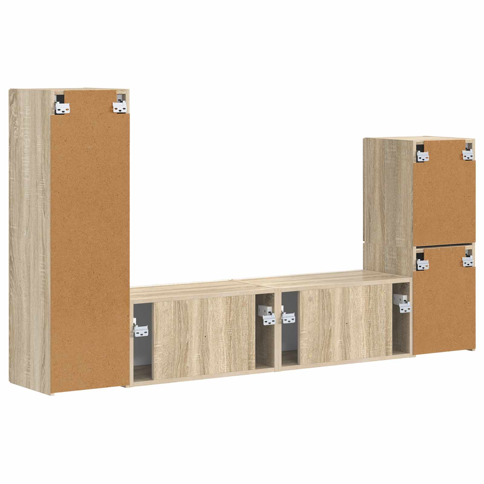 Ensemble meuble TV 4 pcs Chêne Sonoma Bois d'ingénierie - XIOS