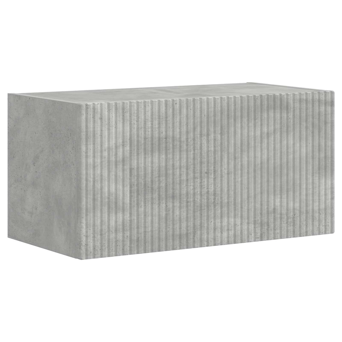 Ensemble meuble TV 4 pc Gris béton Bois d'ingénierie