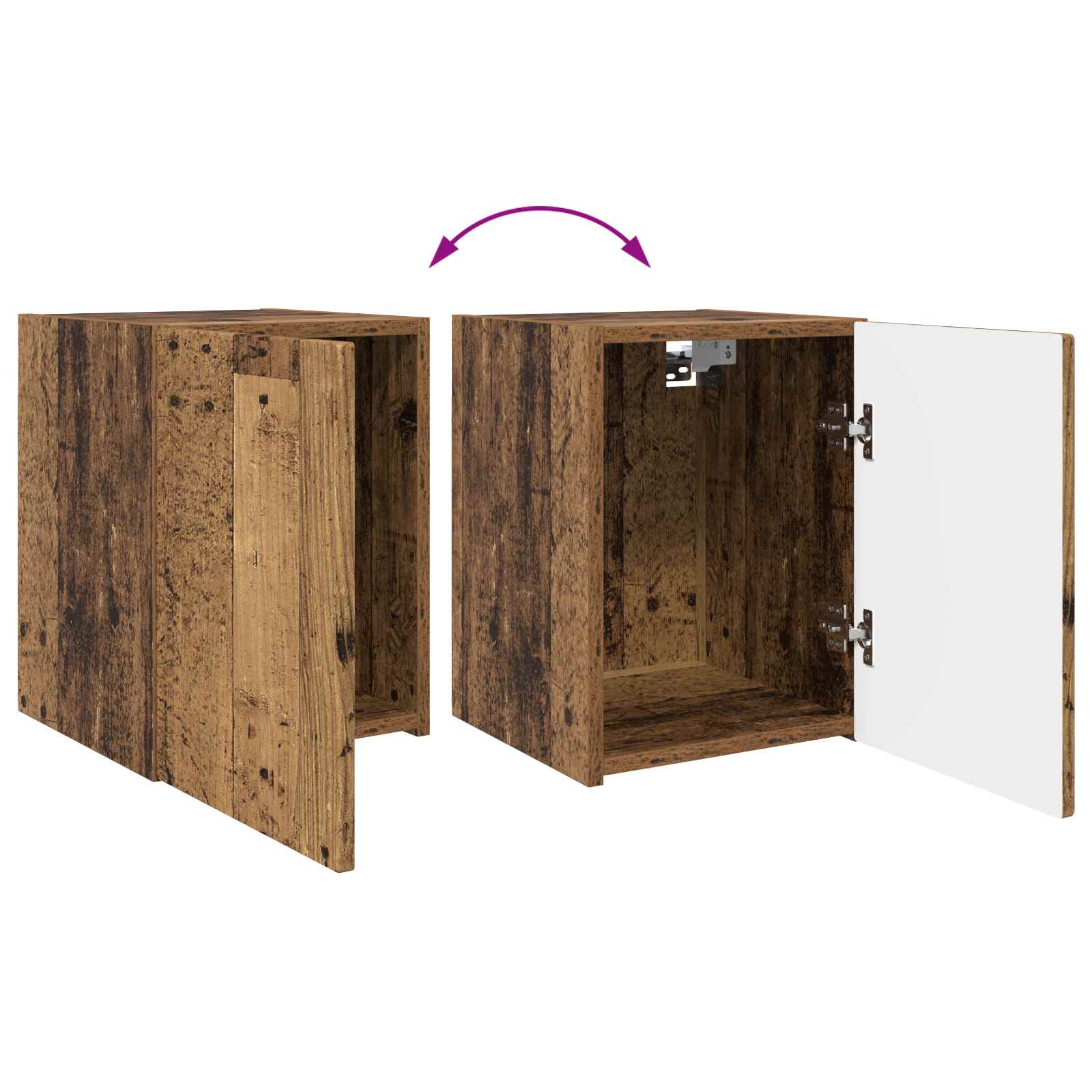 Ensemble meuble TV 4 pcs Bois ancien Bois d'ingénierie - XIOS