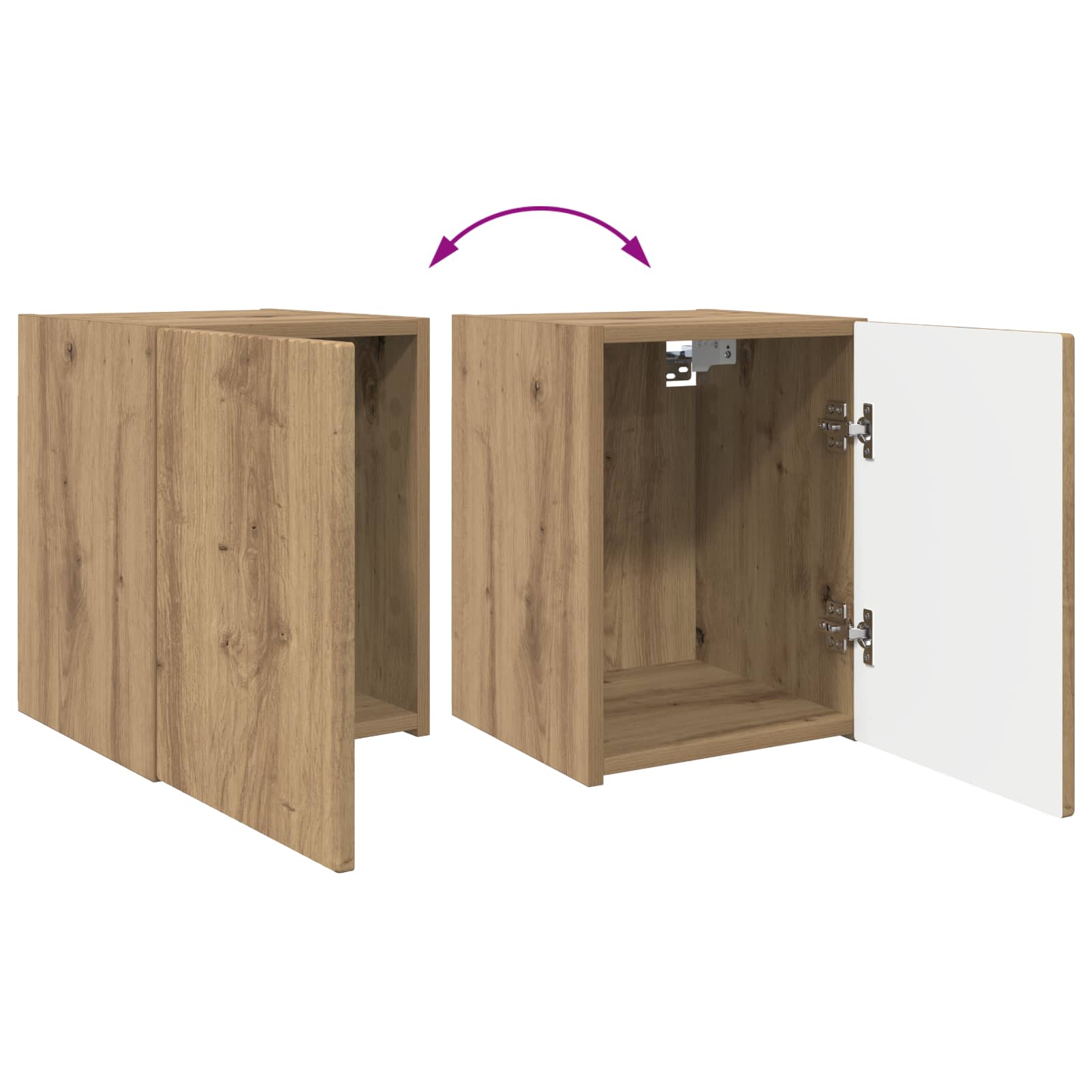 Ensemble meuble TV 4 pcs Chêne artisanal Bois d'ingénierie - XIOS