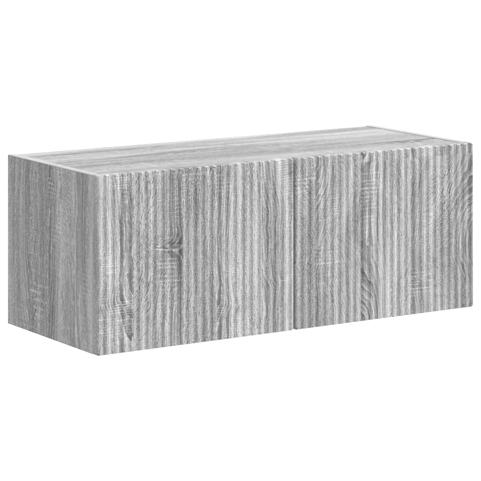 Ensemble meuble TV 4 pcs Gris Sonoma Bois d'ingénierie - XIOS