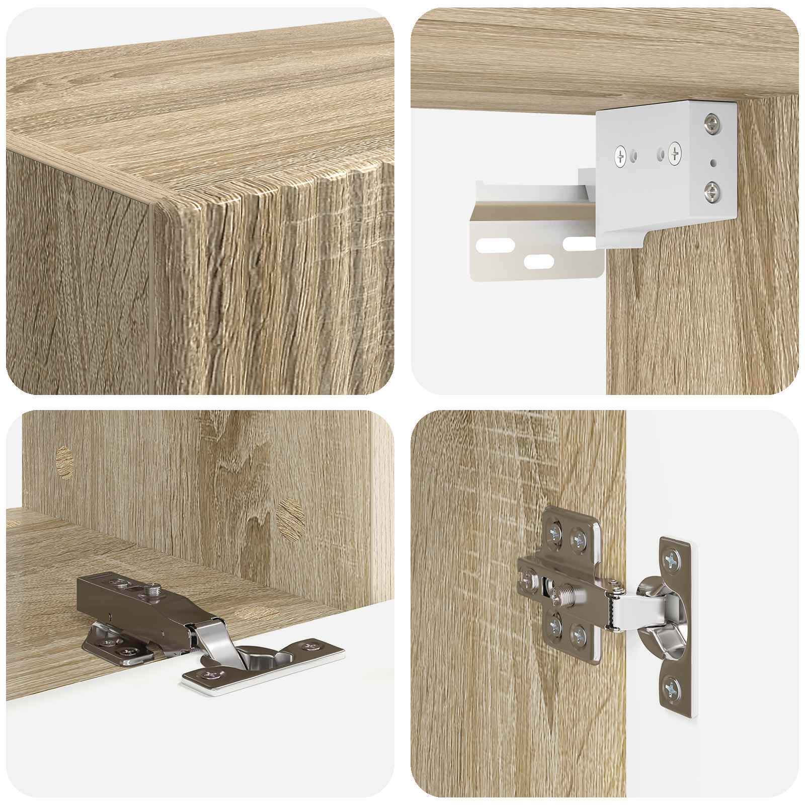 Ensemble meuble TV 4 pcs Chêne Sonoma Bois d'ingénierie - XIOS