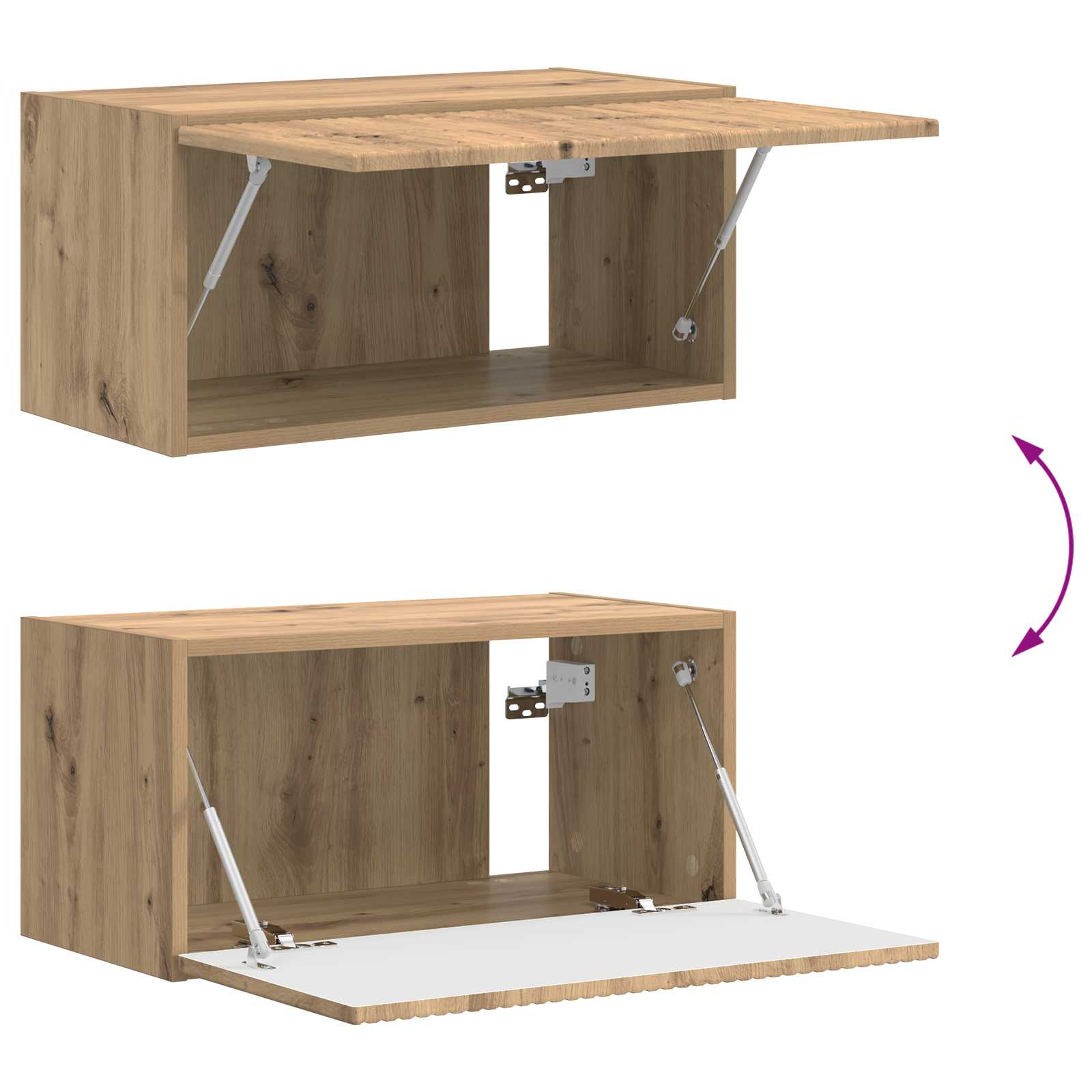 Ensemble meuble TV 4 pcs Chêne artisanal Bois d'ingénierie - XIOS