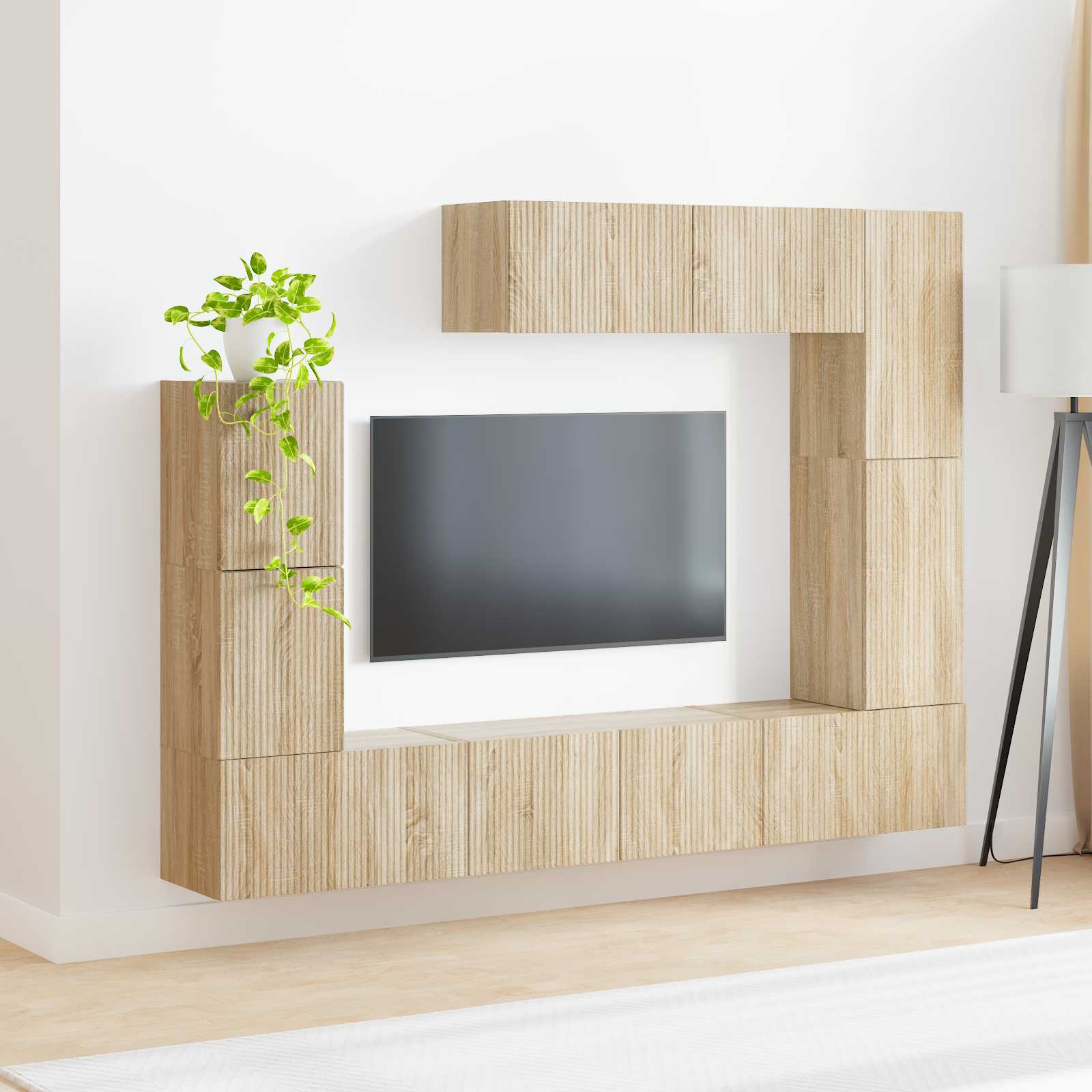 Ensemble meuble TV 5 pcs Chêne Sonoma Bois d'ingénierie - XIOS