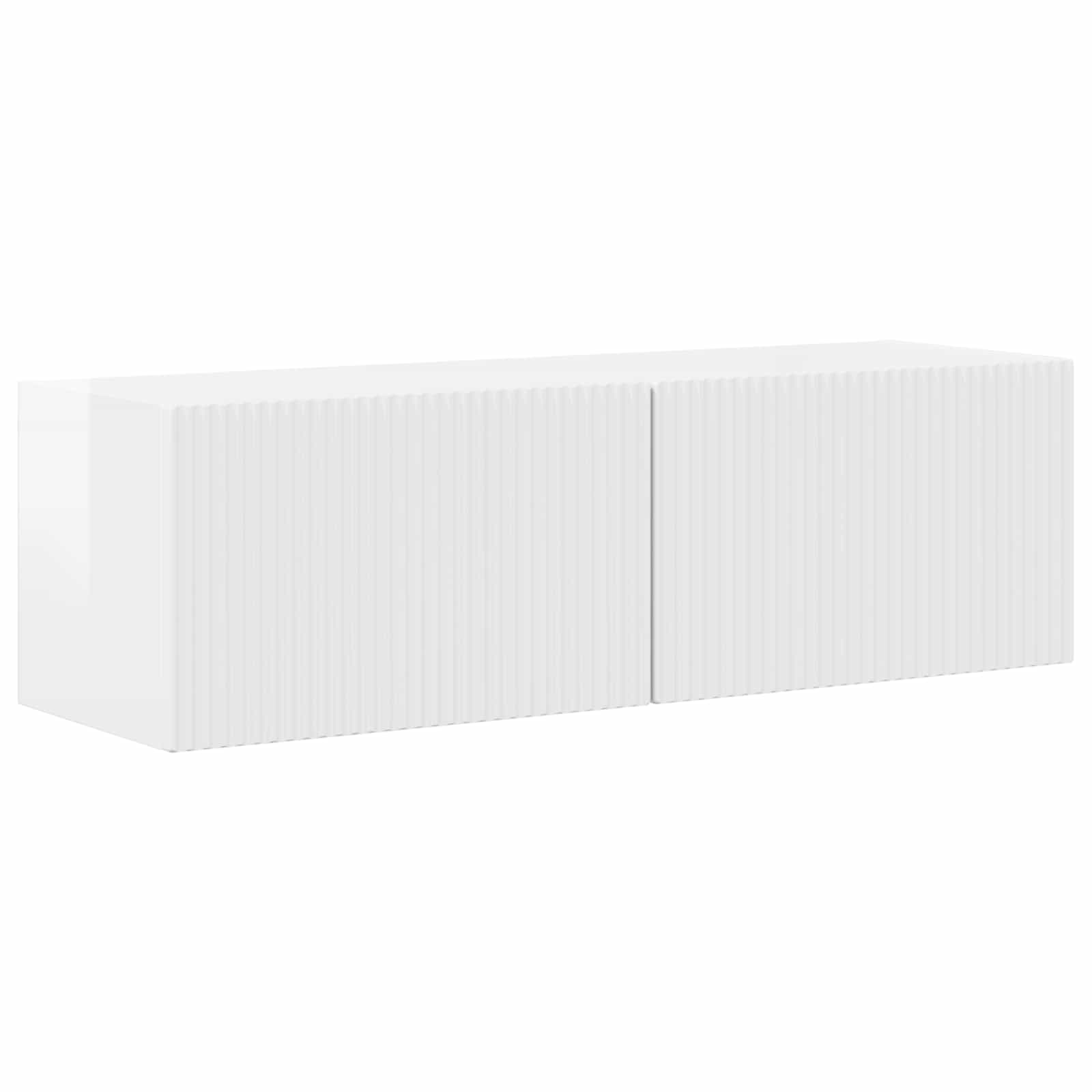 Ensemble meuble TV 5 pcs Blanc brillant Bois d'ingénierie - XIOS