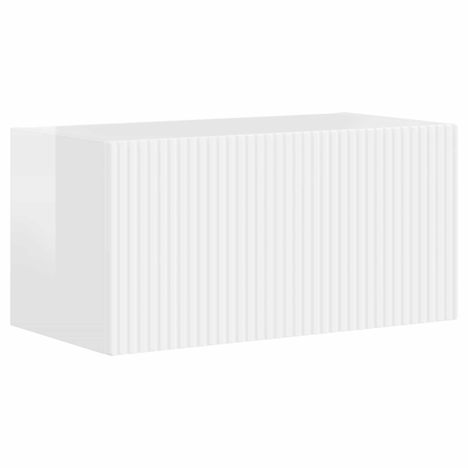 Ensemble meuble TV 5 pcs Blanc brillant Bois d'ingénierie - XIOS