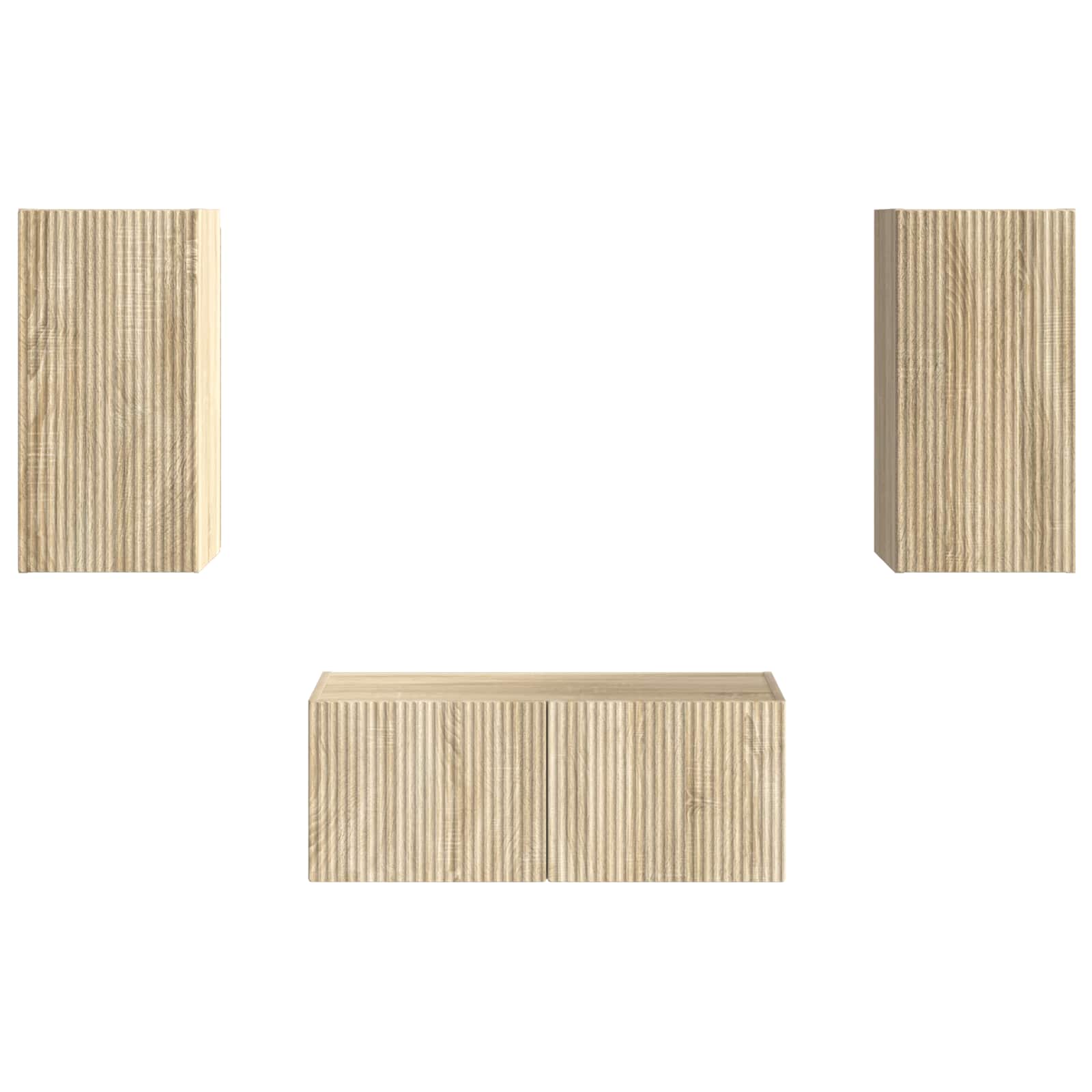 Ensemble meuble TV 6 pc Chêne Sonoma Bois d'ingénierie