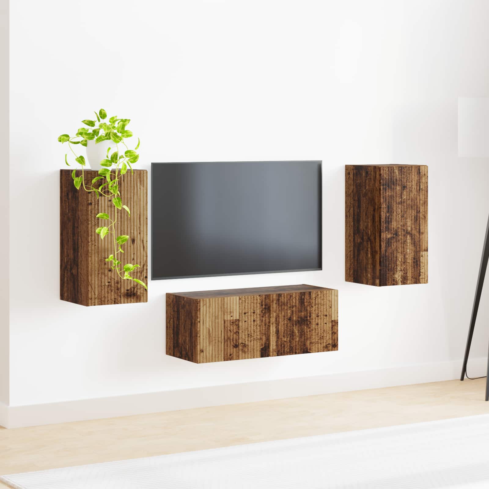 Ensemble meuble TV 6 pcs Bois ancien Bois d'ingénierie - XIOS
