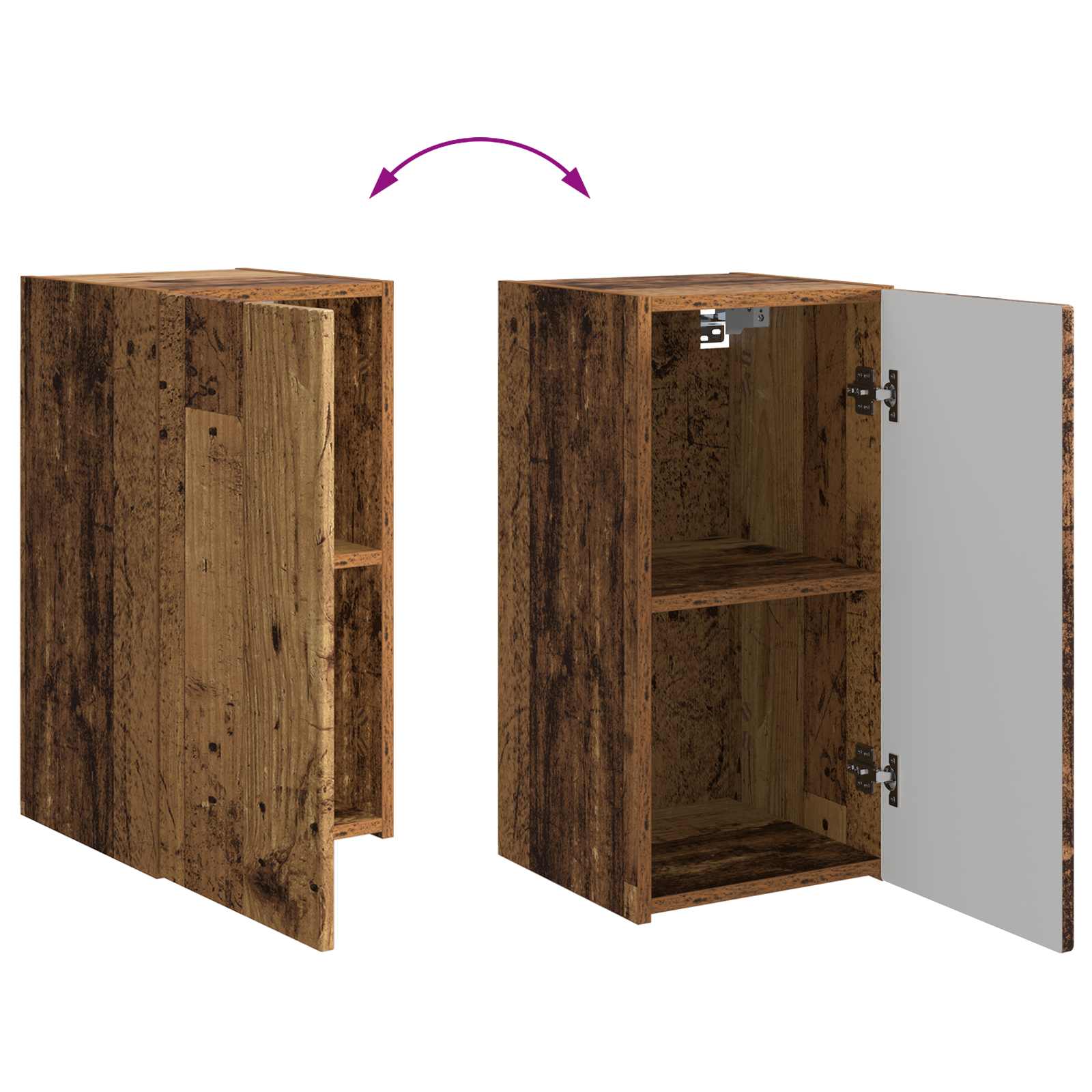 Ensemble meuble TV 6 pcs Bois ancien Bois d'ingénierie - XIOS
