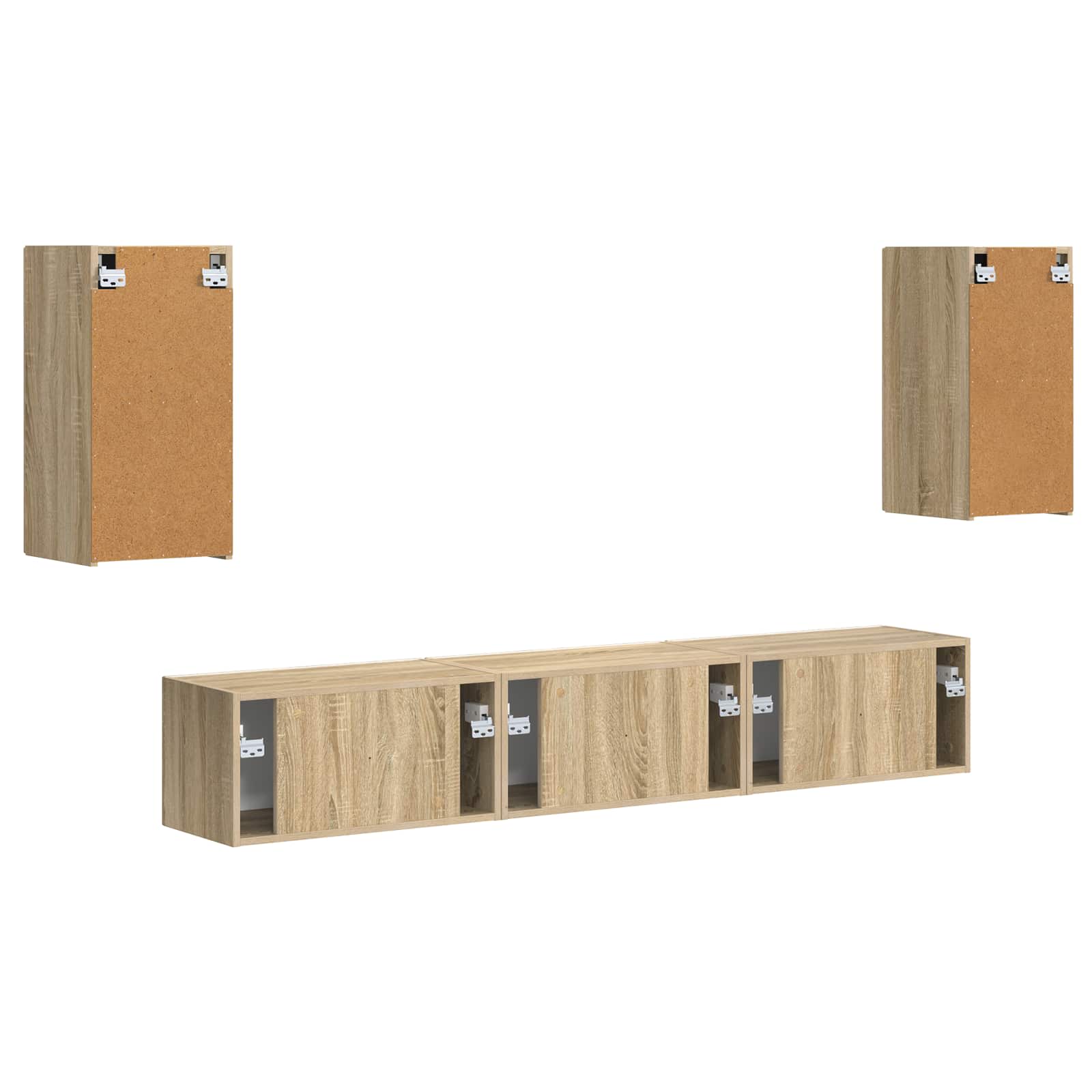 Ensemble meuble TV 5 pcs Chêne Sonoma Bois d'ingénierie - XIOS