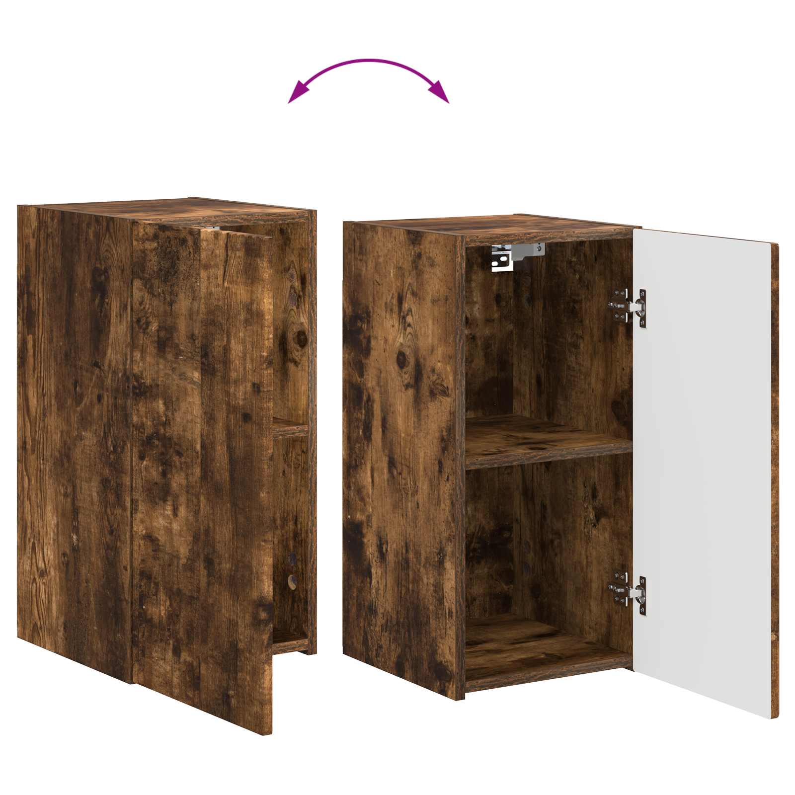 Ensemble meuble TV 5 pcs Chêne fumé Bois d'ingénierie - XIOS