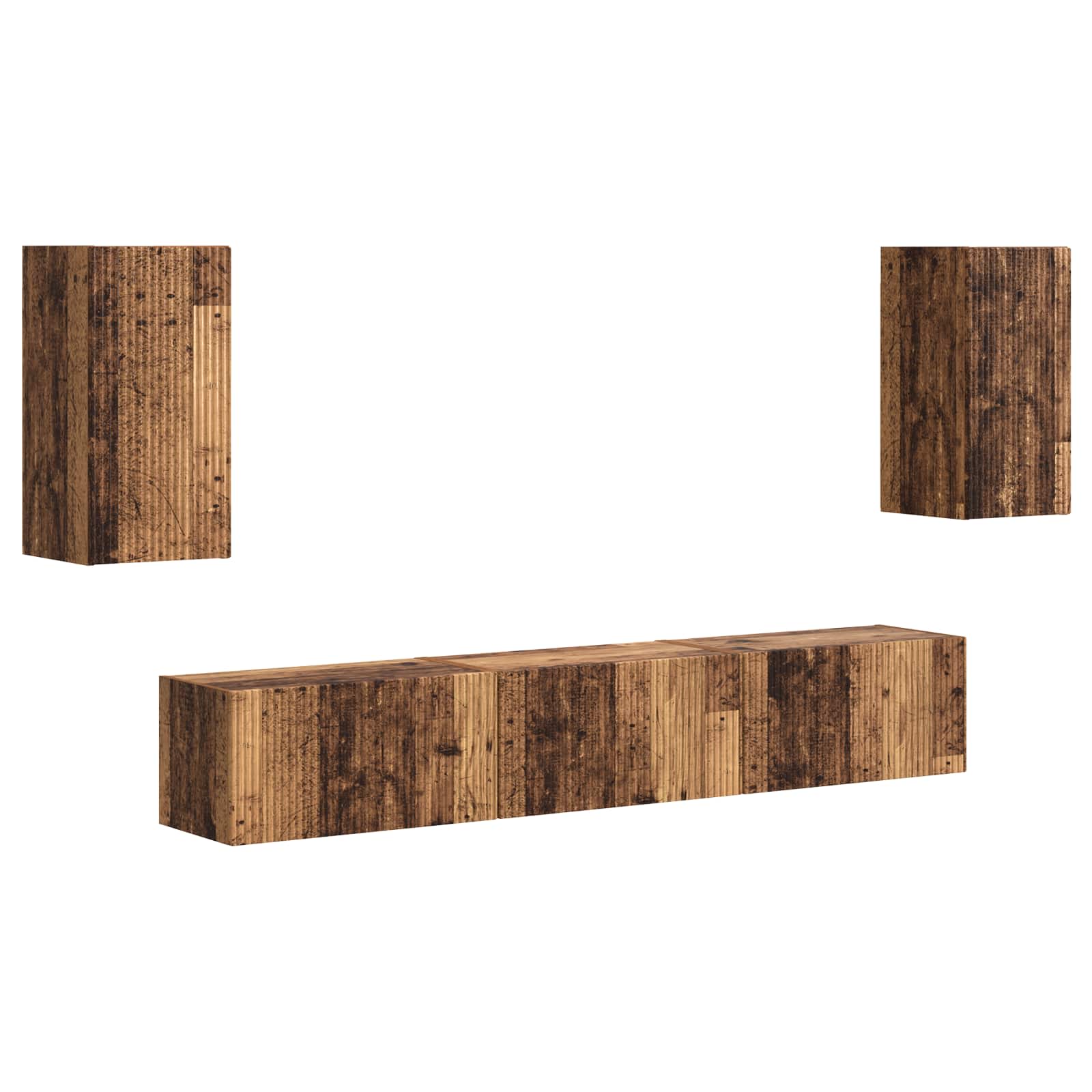 Ensemble meuble TV 5 pcs Bois ancien Bois d'ingénierie - XIOS