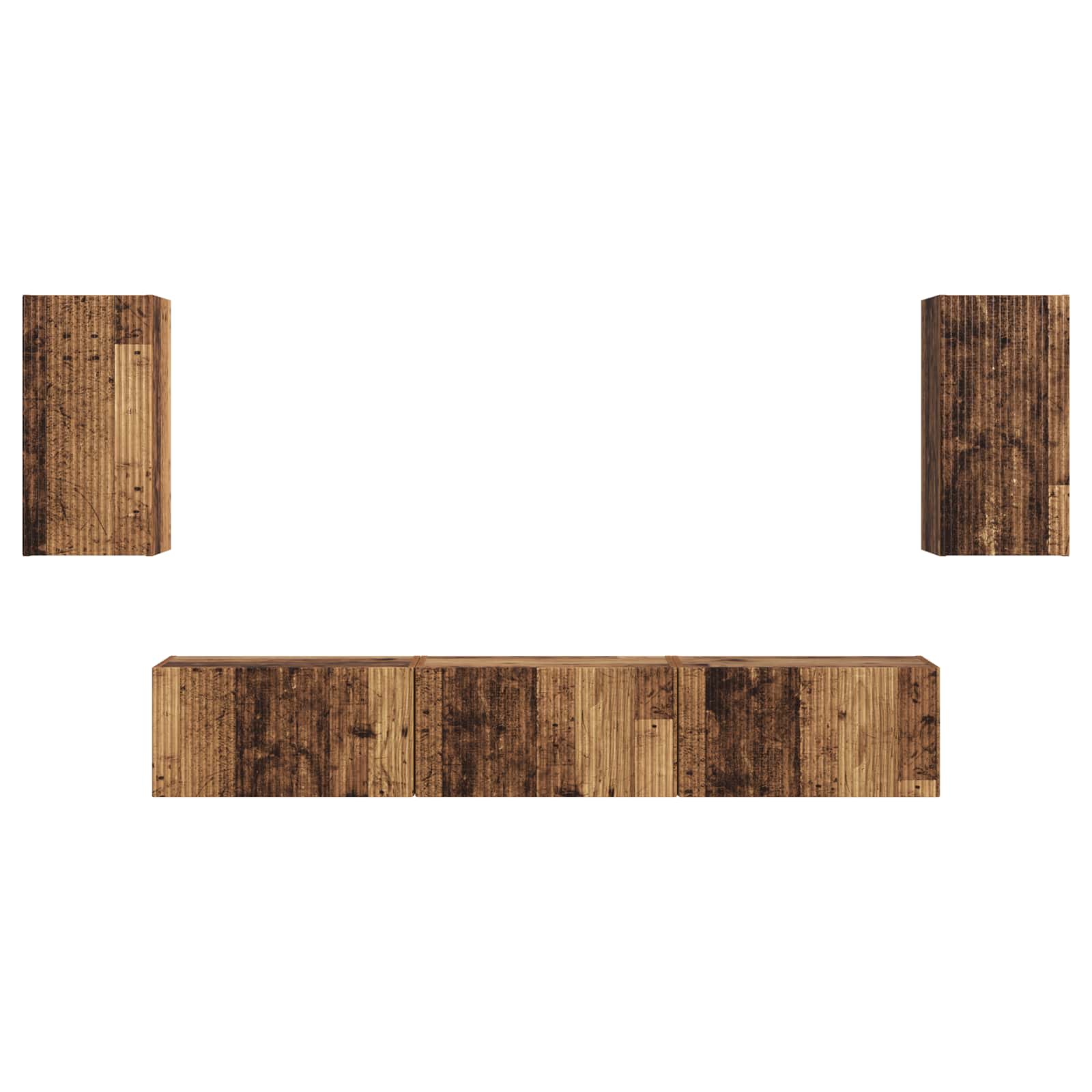 Ensemble meuble TV 5 pcs Bois ancien Bois d'ingénierie - XIOS