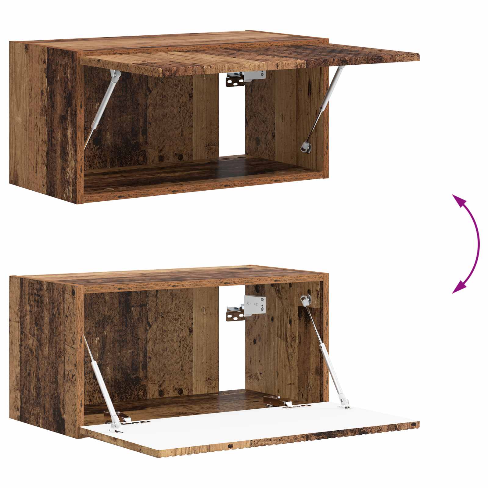 Ensemble meuble TV 5 pcs Bois ancien Bois d'ingénierie - XIOS