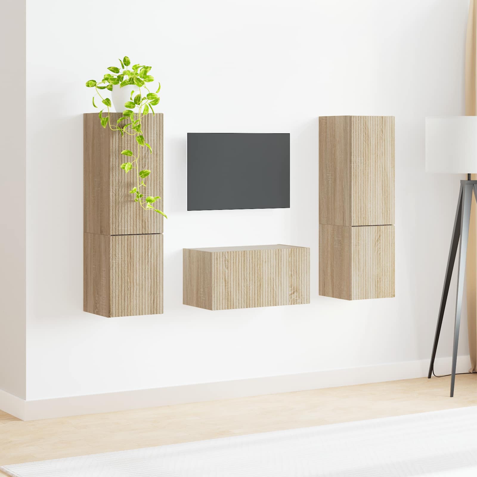 Ensemble meuble TV 5 pcs Chêne Sonoma Bois d'ingénierie - XIOS