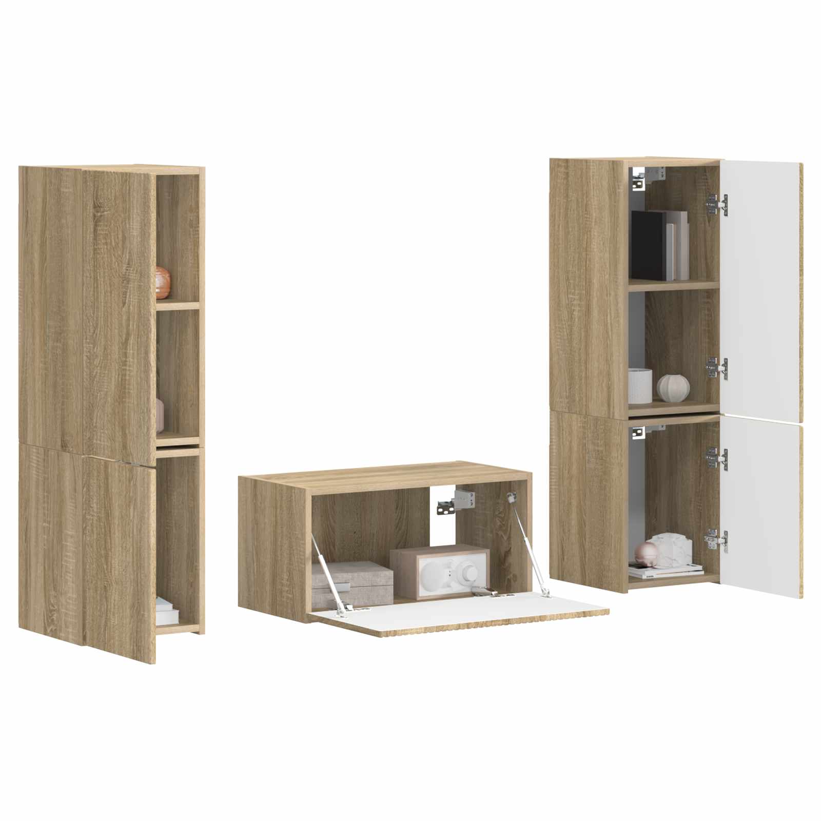 Ensemble meuble TV 5 pcs Chêne Sonoma Bois d'ingénierie - XIOS