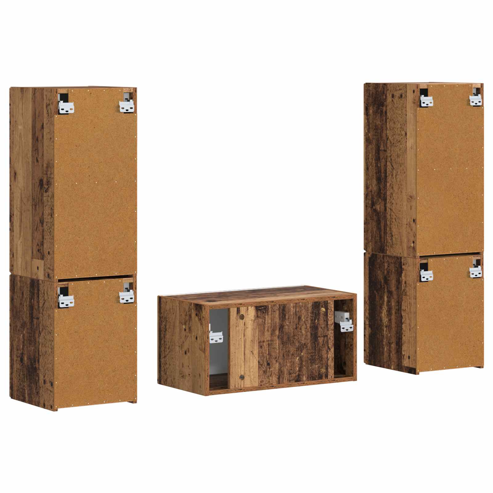 Ensemble meuble TV 5 pcs Bois Ancien Bois d'ingénierie - XIOS