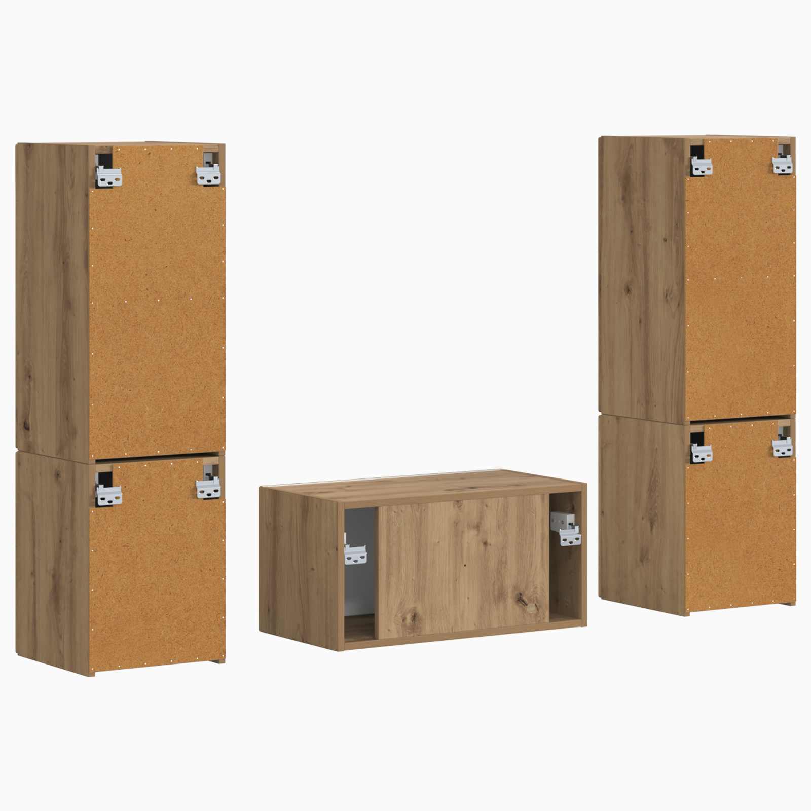 Ensemble meuble TV 5 pcs Chêne artisanal Bois d'ingénierie - XIOS