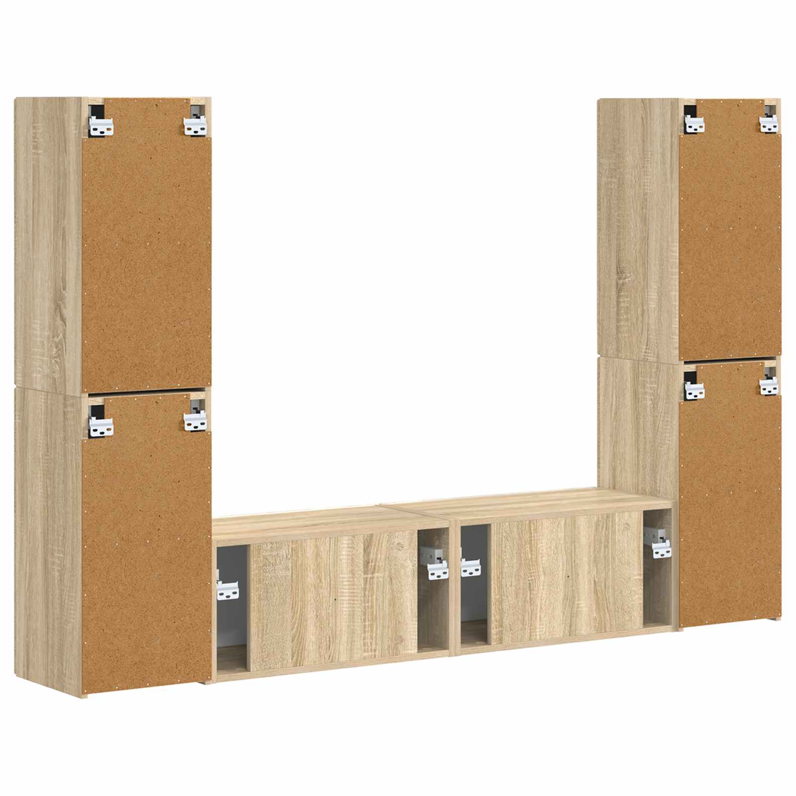 Ensemble meuble TV 6 pcs Chêne Sonoma Bois d'ingénierie - XIOS