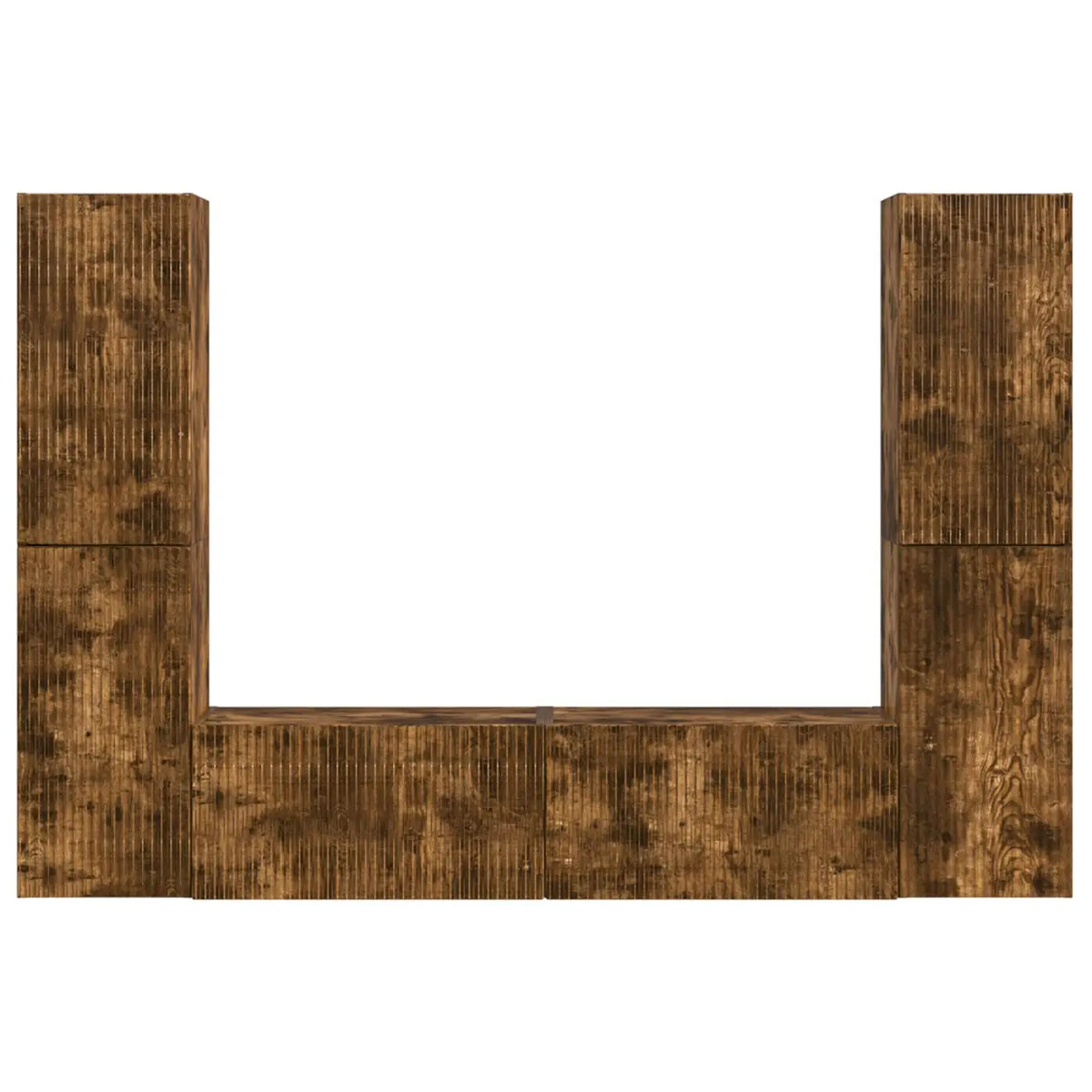 Ensemble meuble TV 6 pc Chêne fumé Bois d’ingénierie - XIOS
