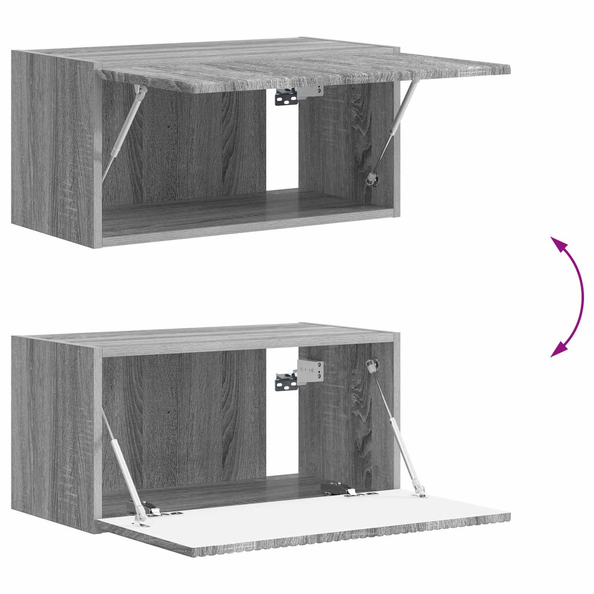 Ensemble meuble TV 6 pc Sonoma gris Bois d'ingénierie