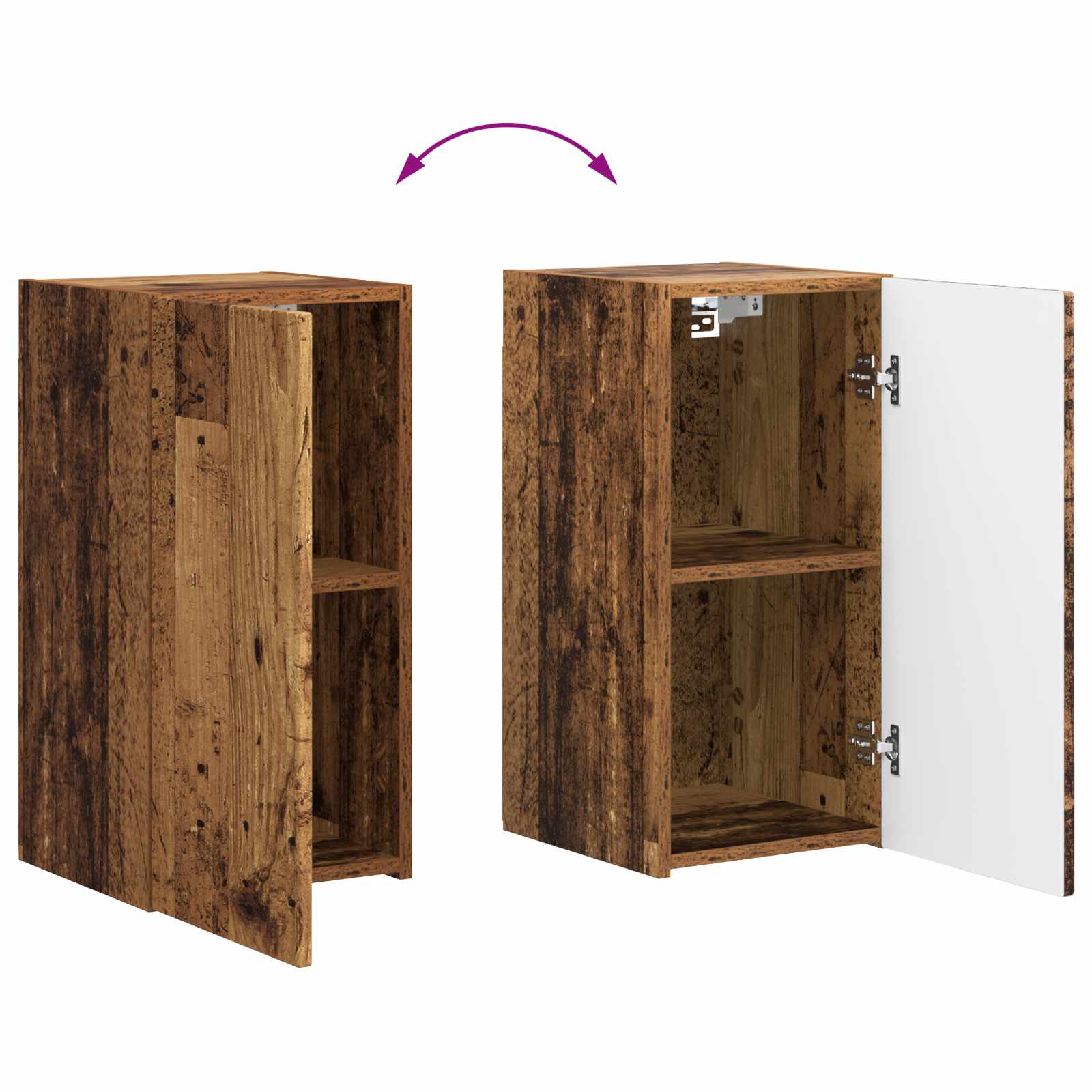 Ensemble meuble TV 6 pc Bois Ancien Bois d'ingénierie