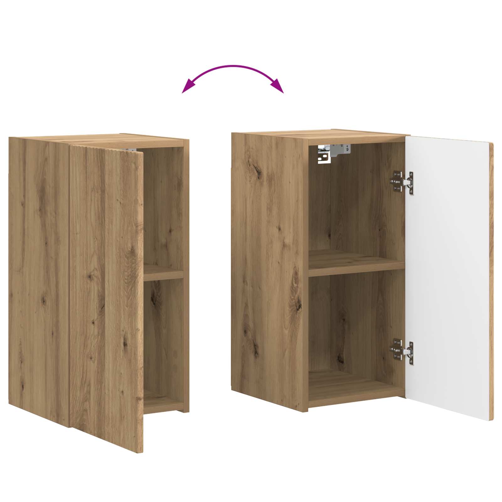 Ensemble meuble TV 6 pc Chêne artisanal Bois d'ingénierie