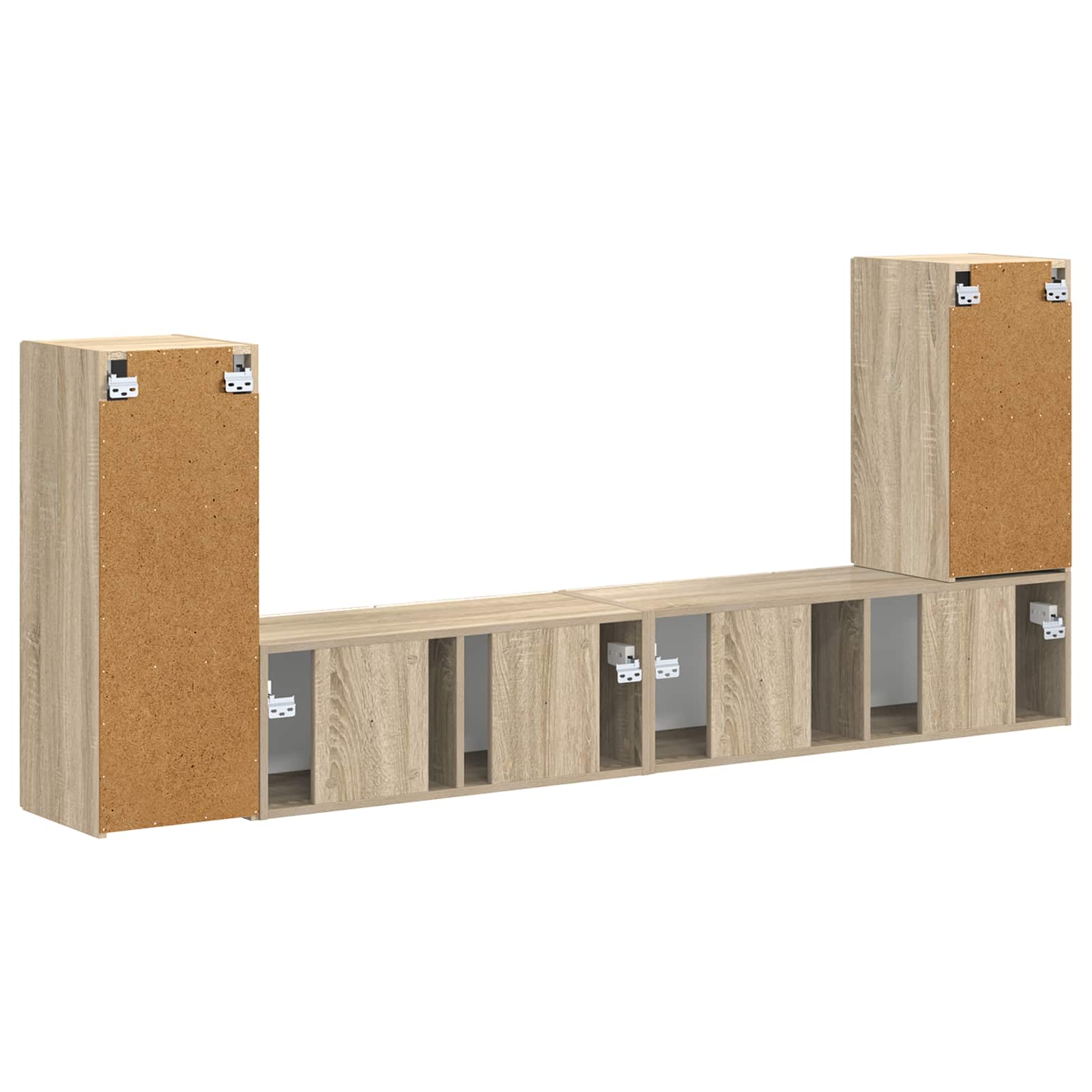 Ensemble meuble TV 4 pcs Chêne Sonoma Bois d'ingénierie - XIOS