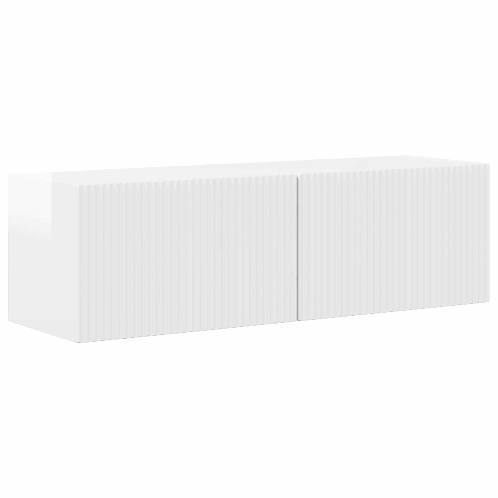 Ensemble meuble TV 4 pcs Blanc brillant Bois d'ingénierie - XIOS