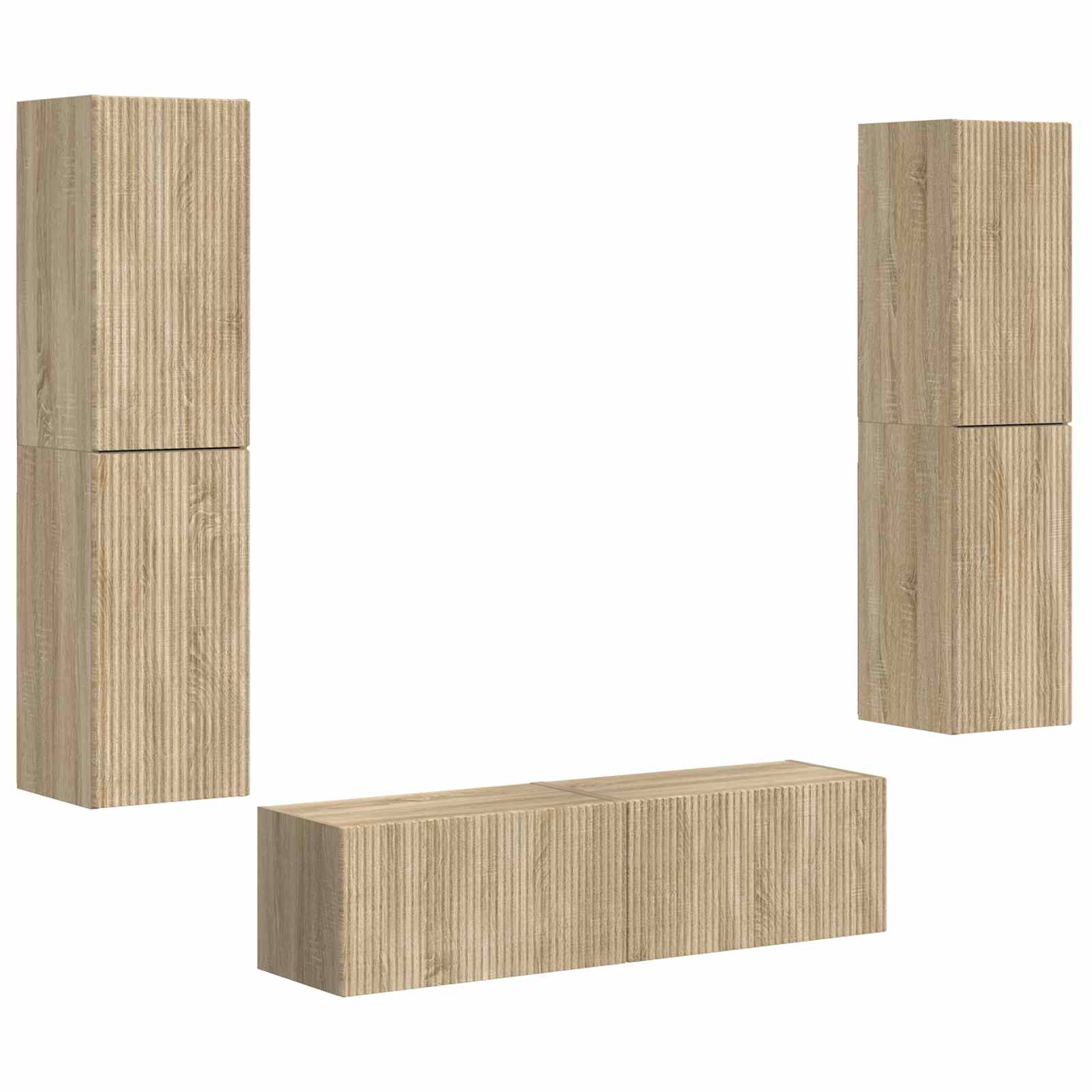 Ensemble meuble TV 6 pcs Chêne Sonoma Bois d'ingénierie - XIOS
