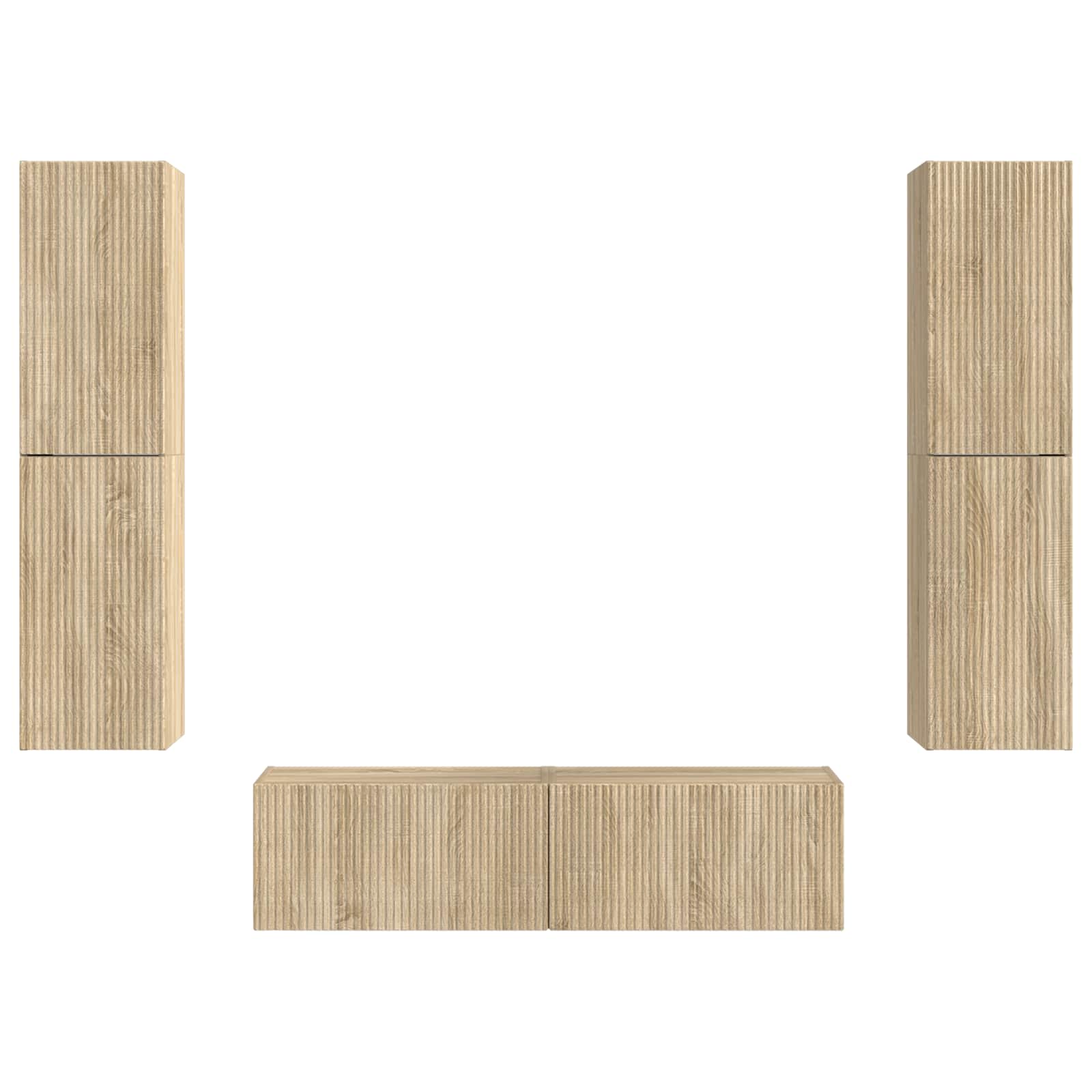 Ensemble meuble TV 6 pcs Chêne Sonoma Bois d'ingénierie - XIOS