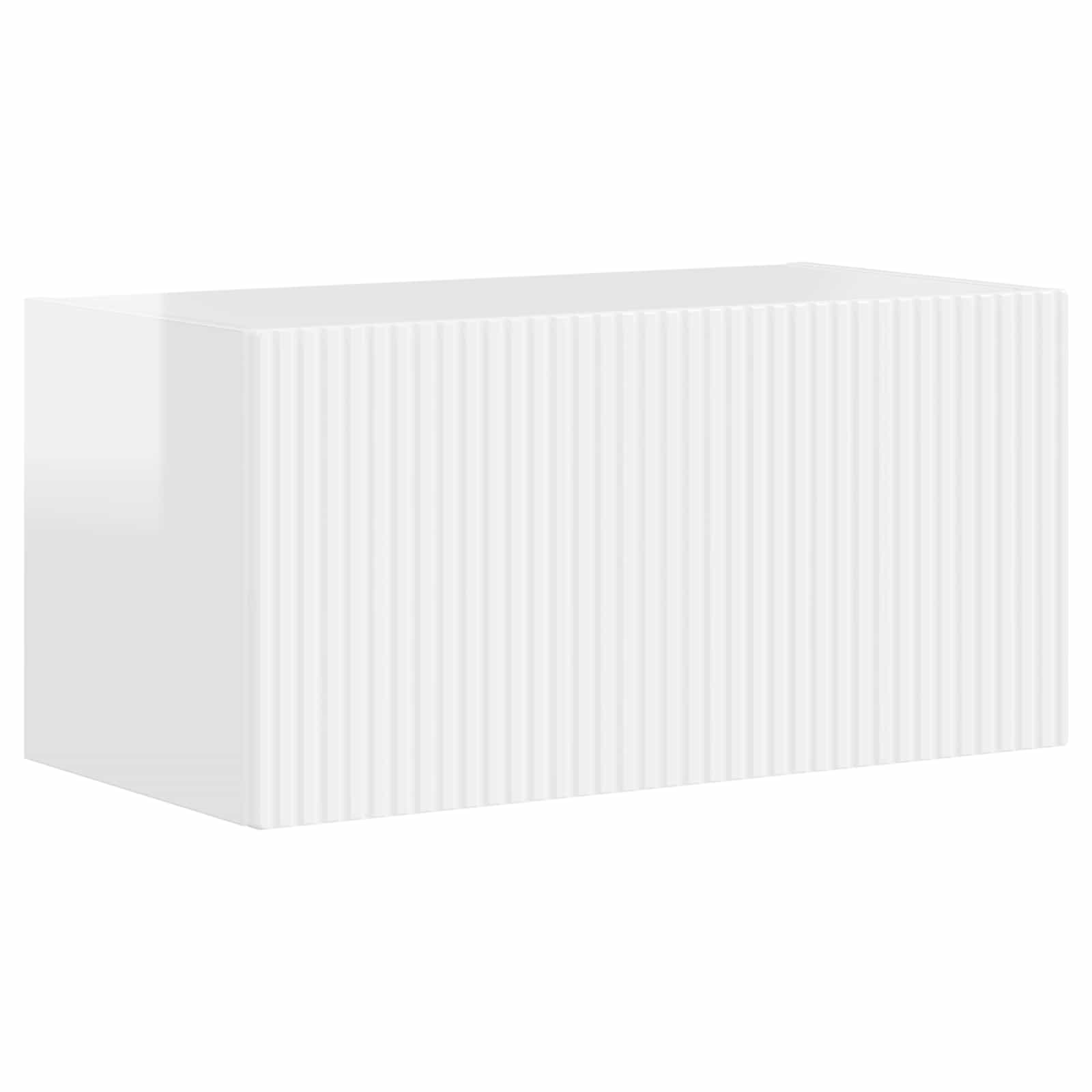 Ensemble meuble TV 6 pcs Blanc brillant Bois d'ingénierie - XIOS