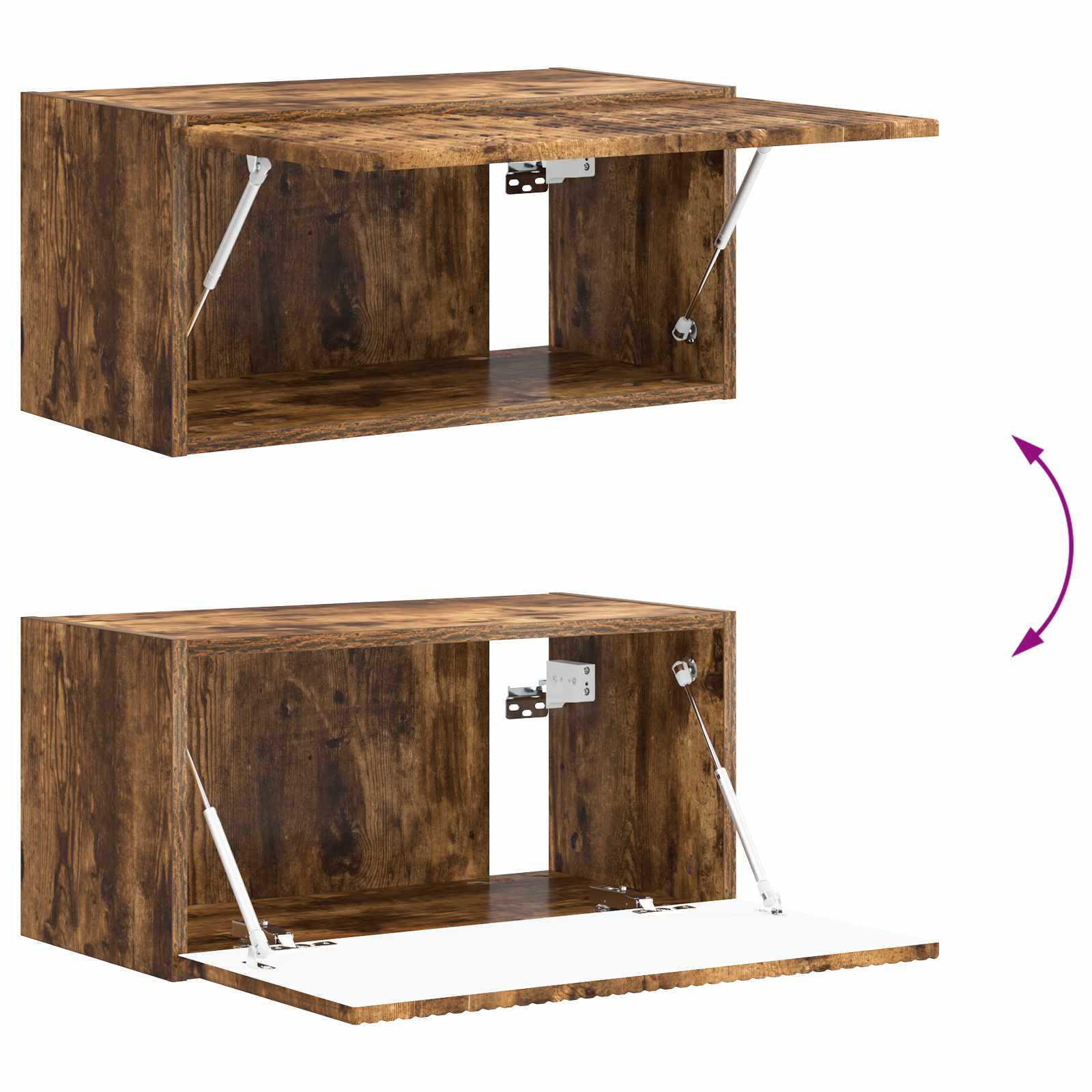 Ensemble meuble TV 8 pcs Chêne fumé Bois d'ingénierie - XIOS